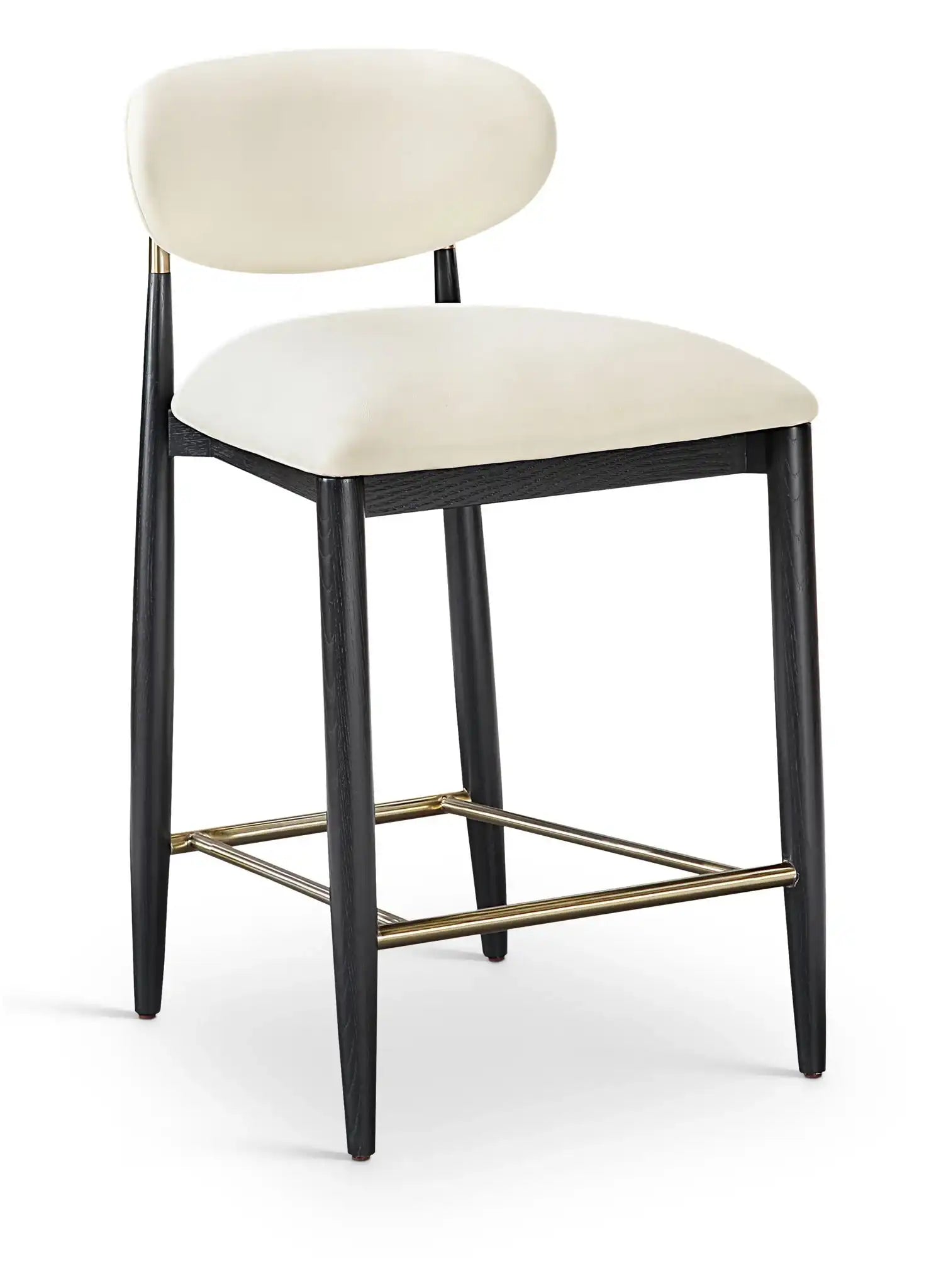 Riccio - Stool - Black And Gold Frame - Best Buy Furniture