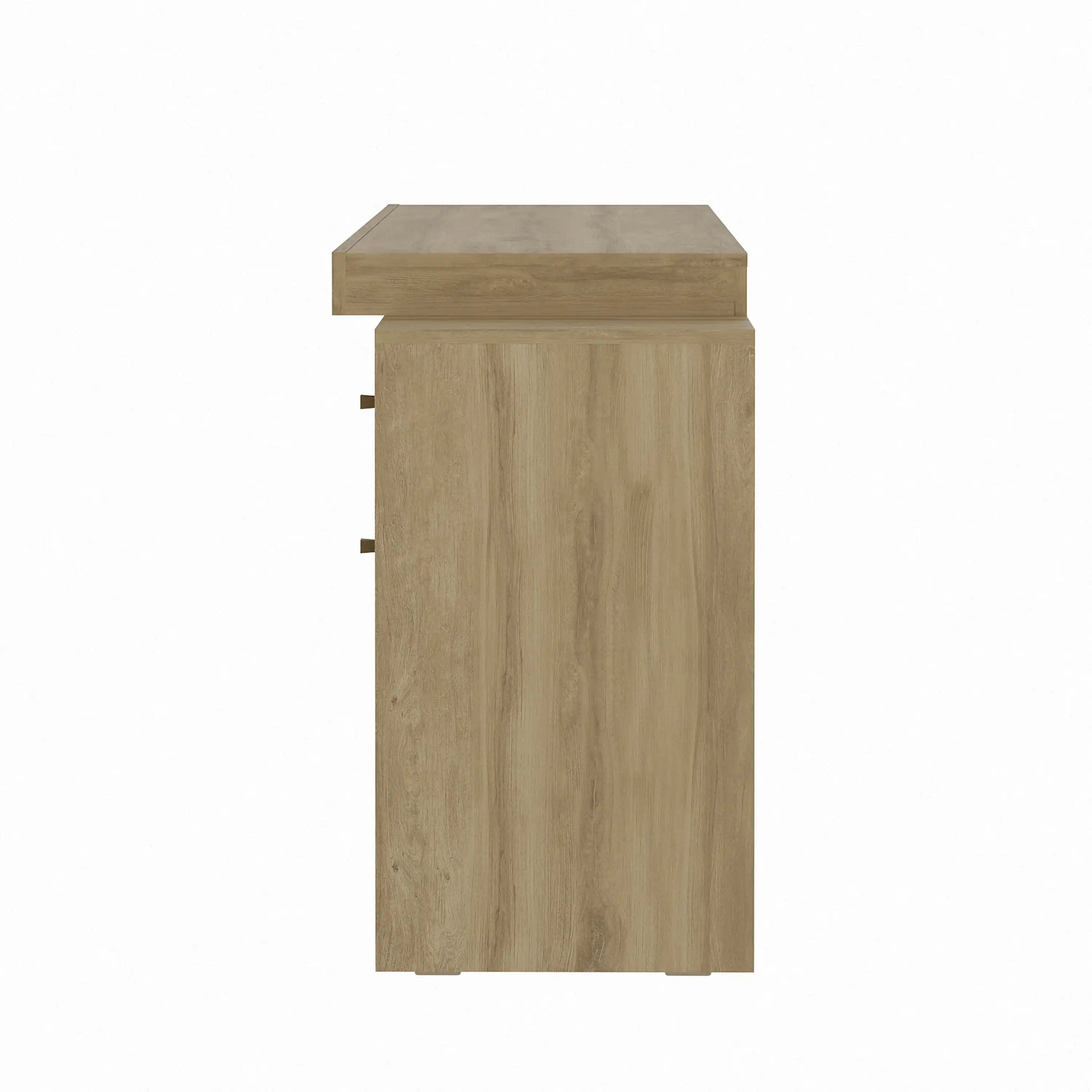 Techni Mobili Expandable Home Office Desk, Pine - Best Buy Furniture