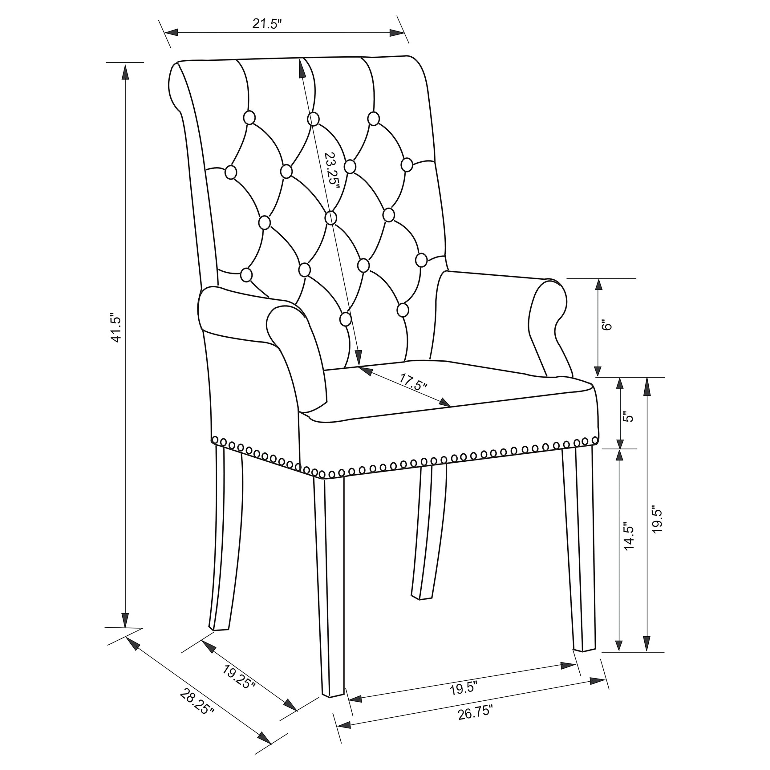 Alana Velvet Upholstered Dining Arm Chair Sand-CoasterEssence