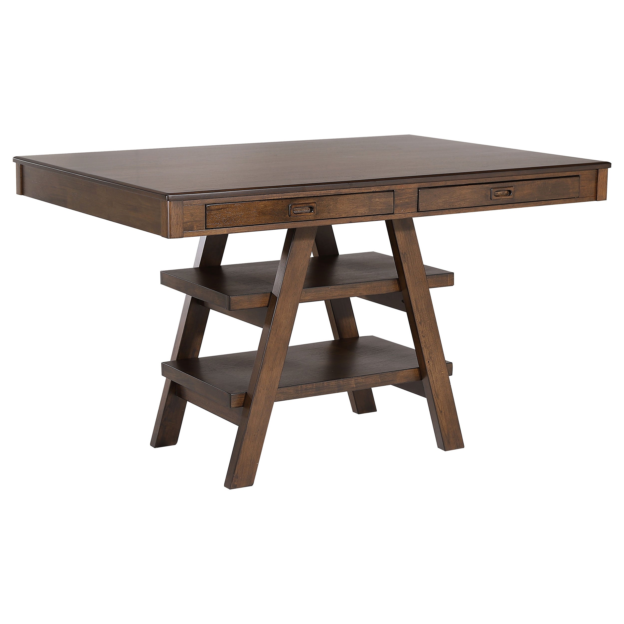 Dewey Rectangular 60-inch Counter Height Dining Table Walnut-CoasterEssence
