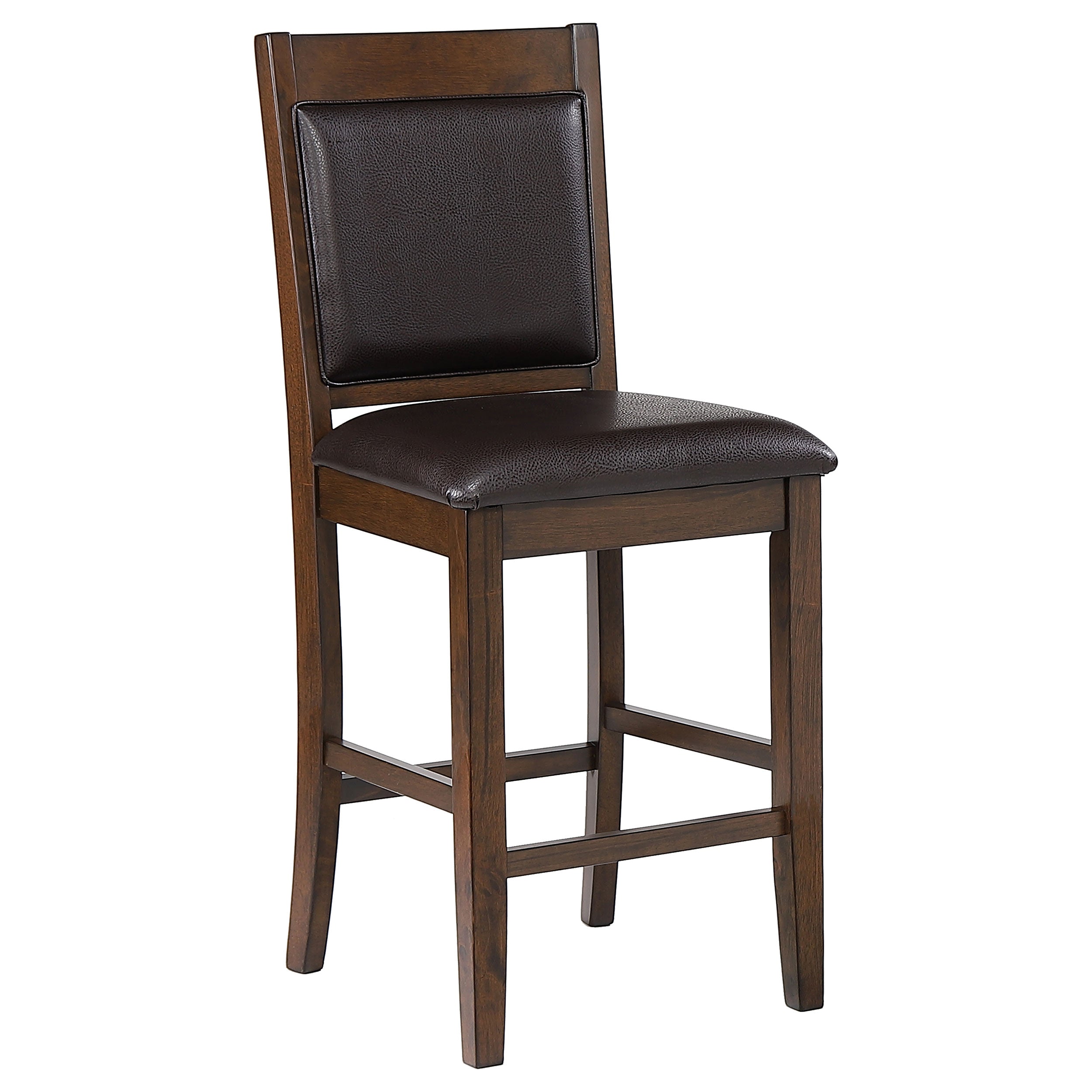 Dewey Upholstered Counter Chair Walnut (Set of 2)-CoasterEssence