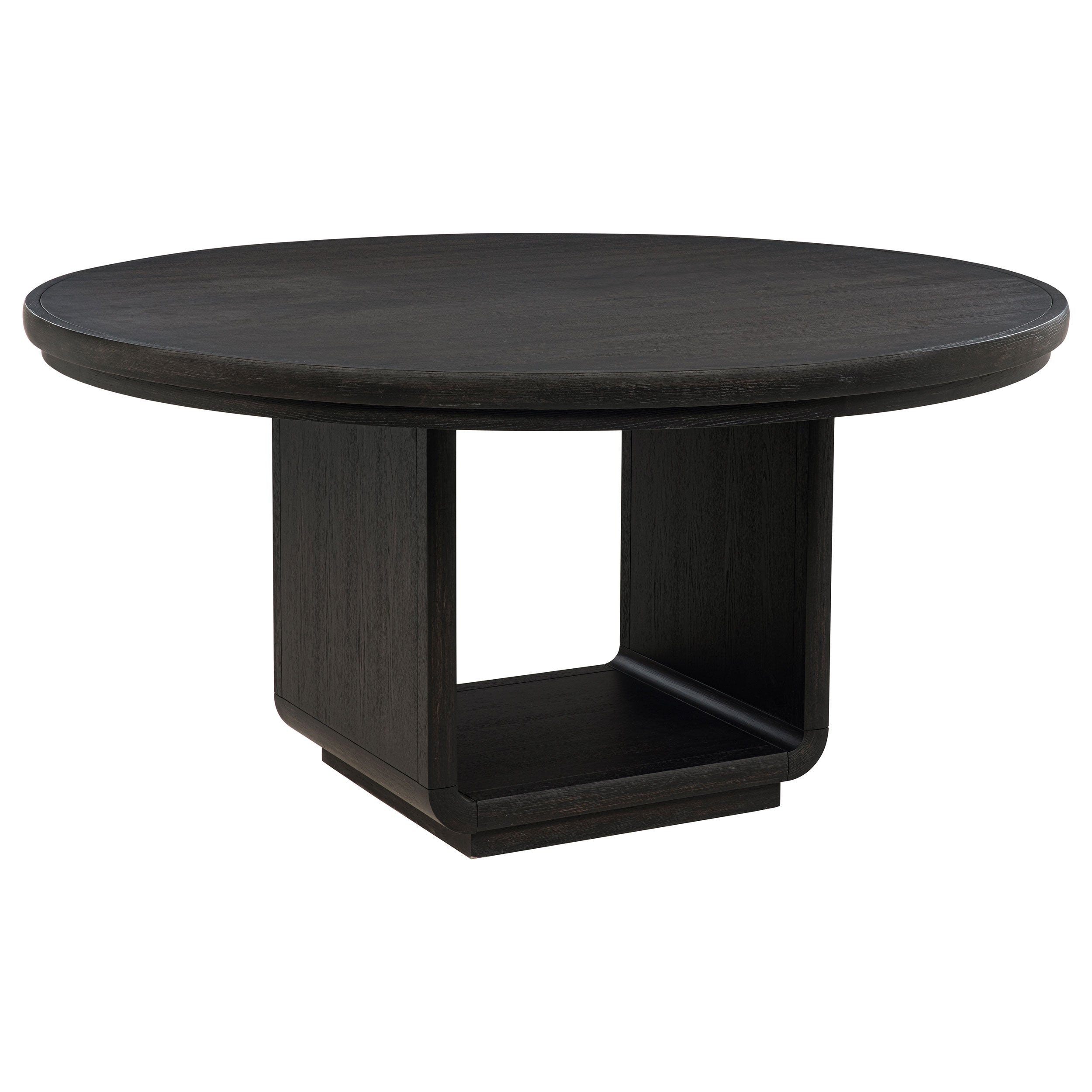 Leandro 5-piece Round Dining Table Set Burnished Black-Coaster