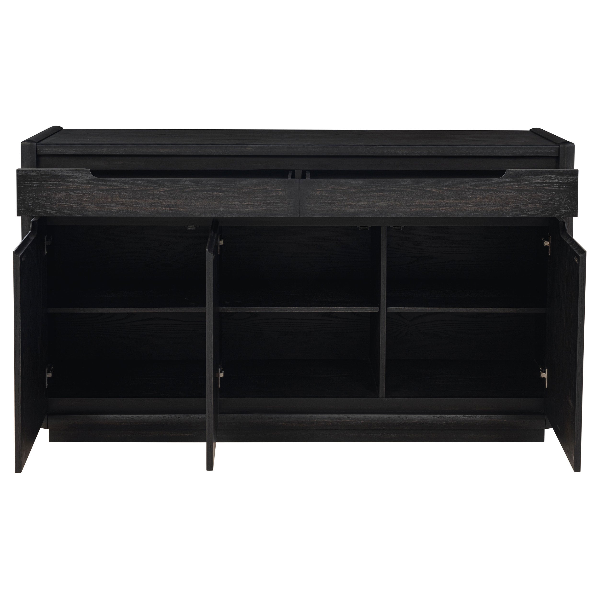 Leandro 2-drawer Dining Sideboard Server Burnished Black-
