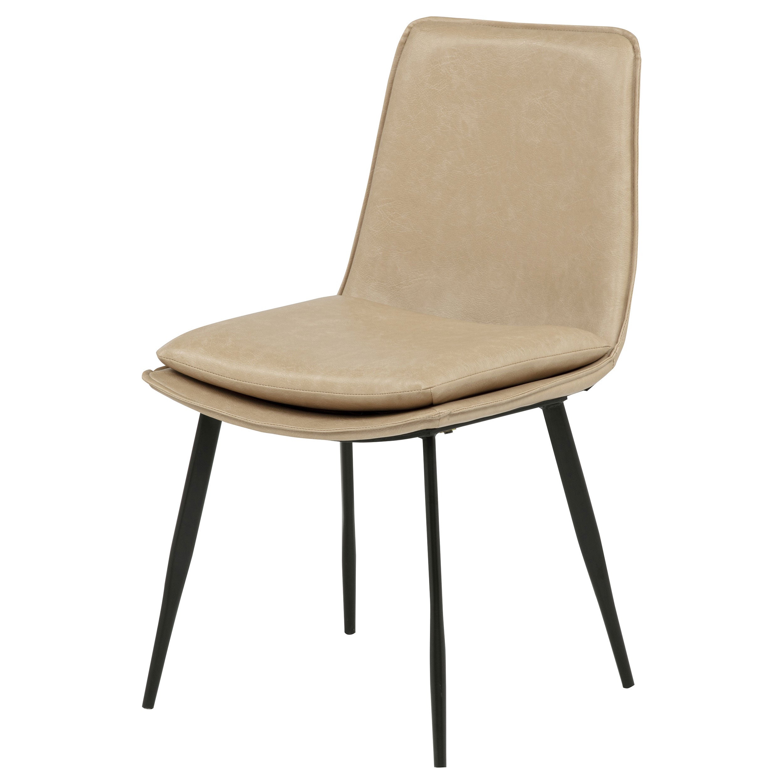 Ortega Upholstered Dining Side Chair Tan (Set of 2)-