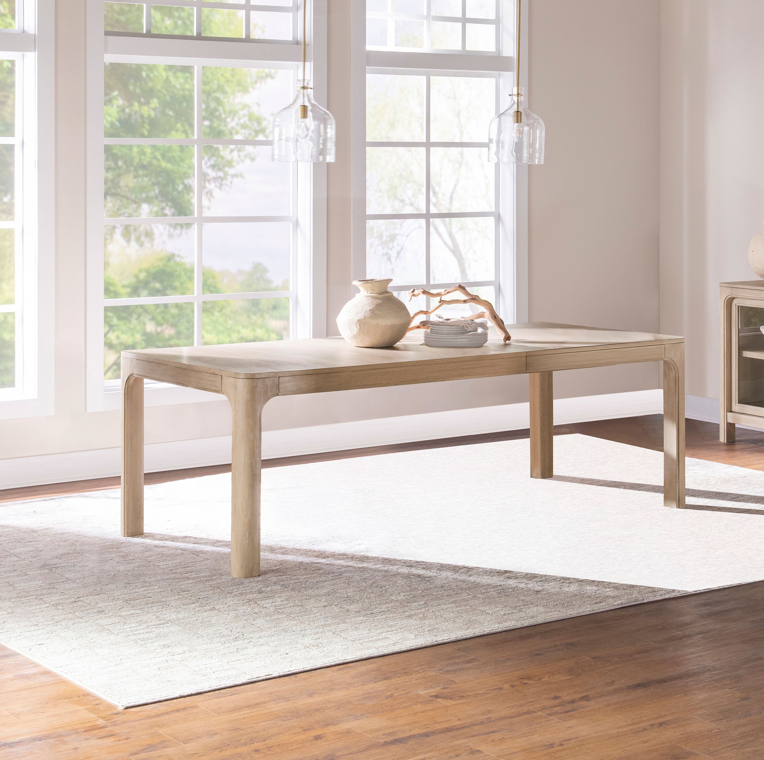 Solano 90-inch Extension Dining Table Weathered Mango-