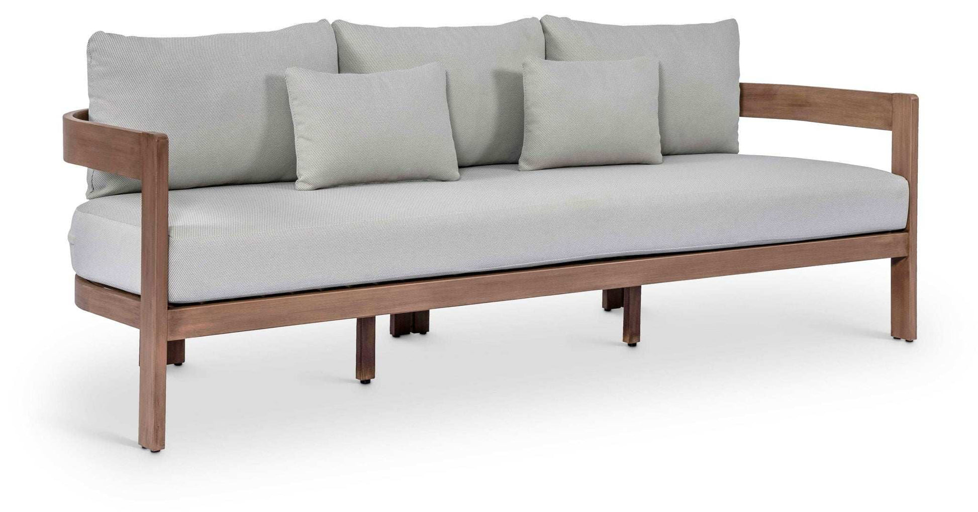 Newport - Water Resistant Fabric 86.75" Upholstered Outdoor Patio Sofa - Best Buy Furniture