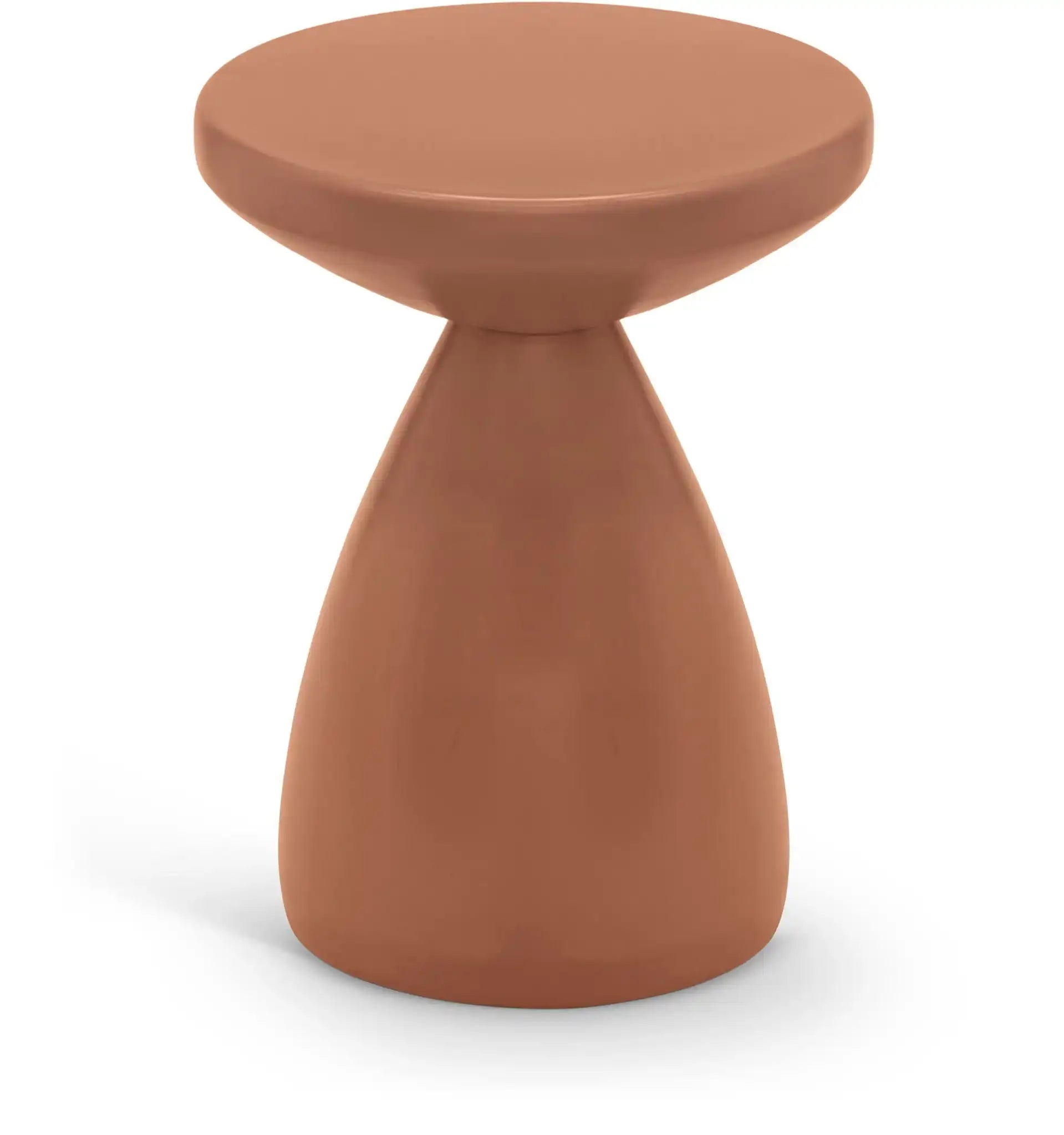Anika - Iron End Table - Terracotta - Best Buy Furniture