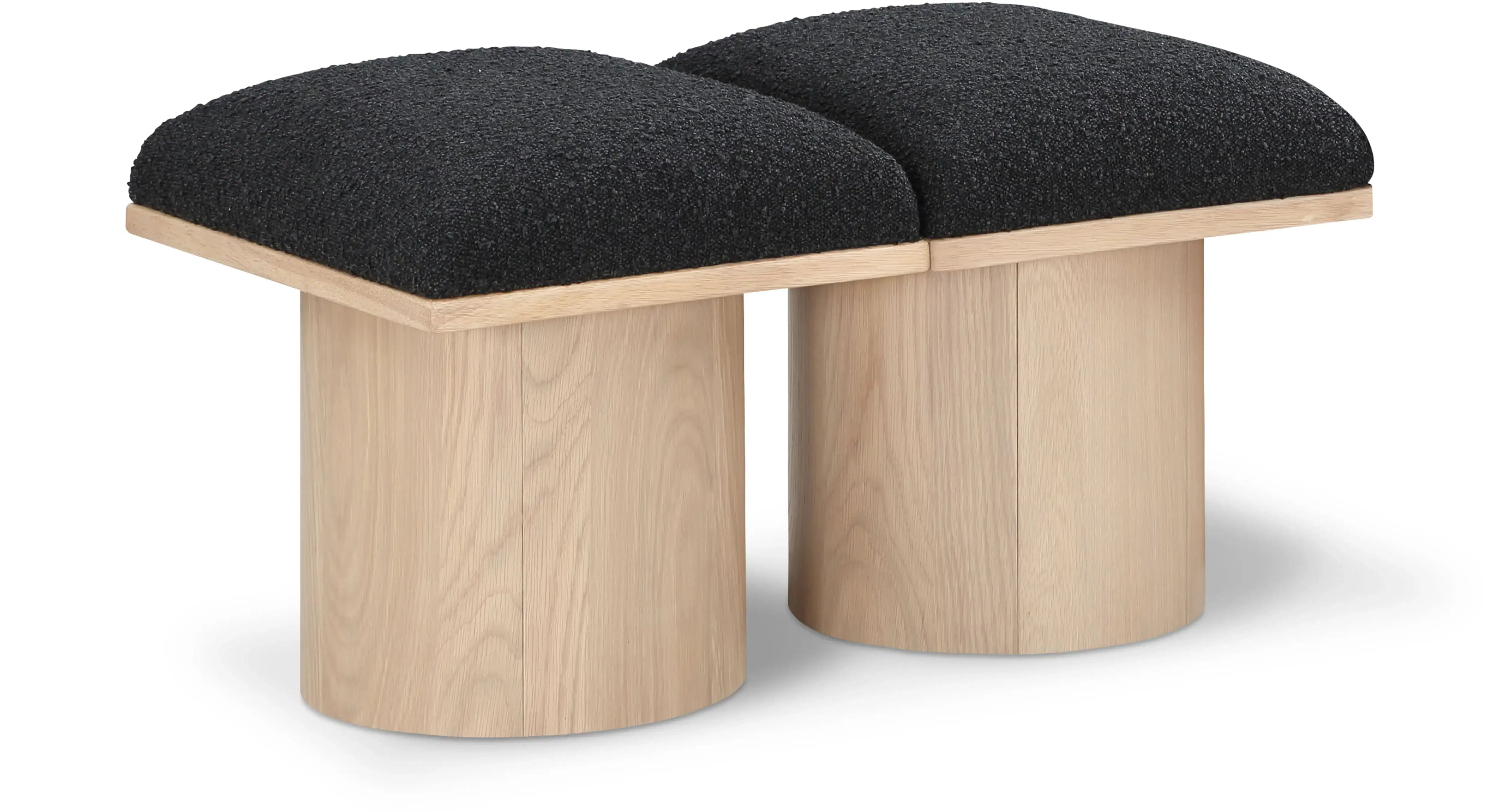 Pavilion - 2 Piece Modular Bench With Natural Base - Best Buy Furniture