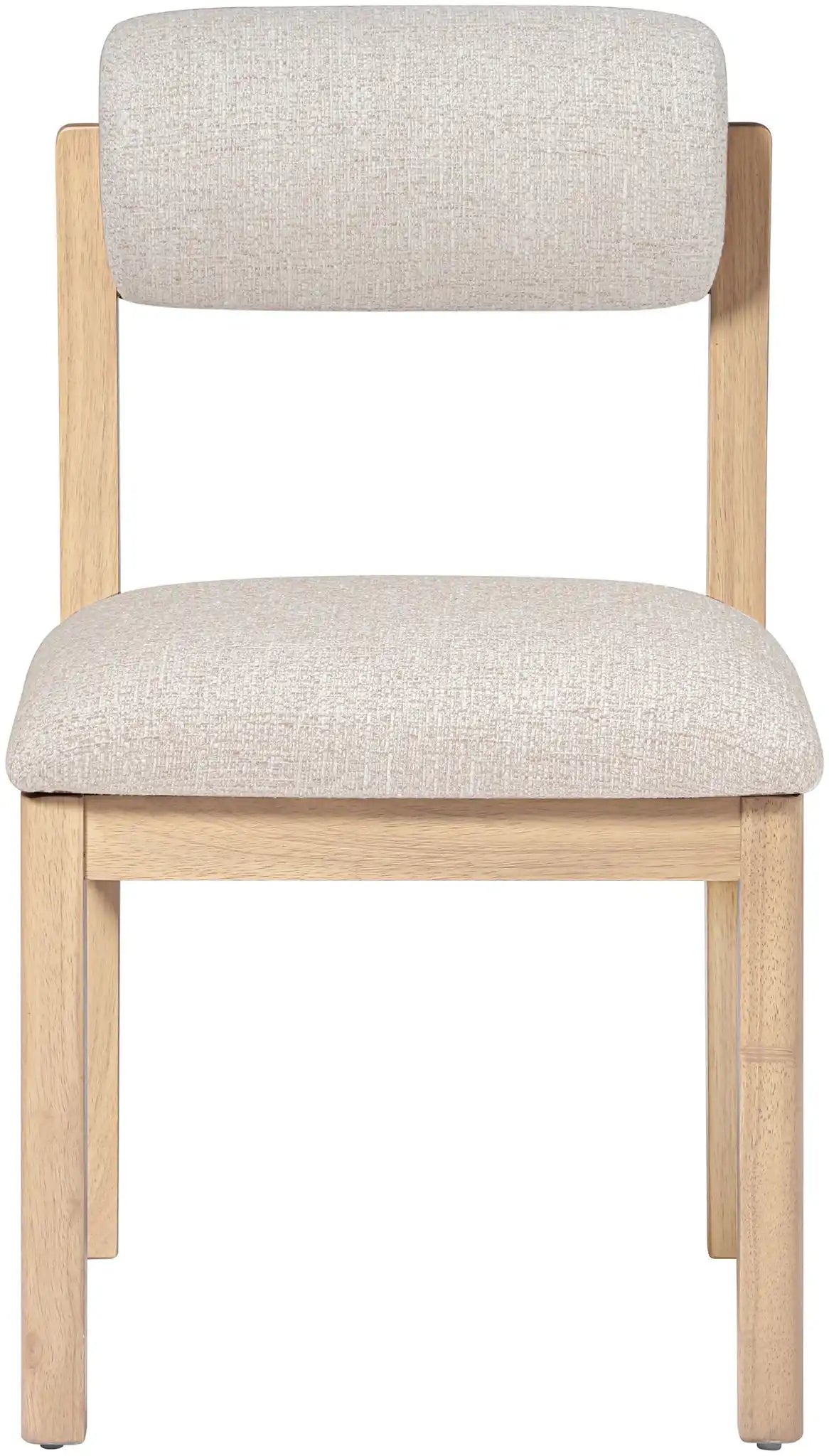 Roundhill - Fabric Dining Chair (Set of 2) - Natural Frame