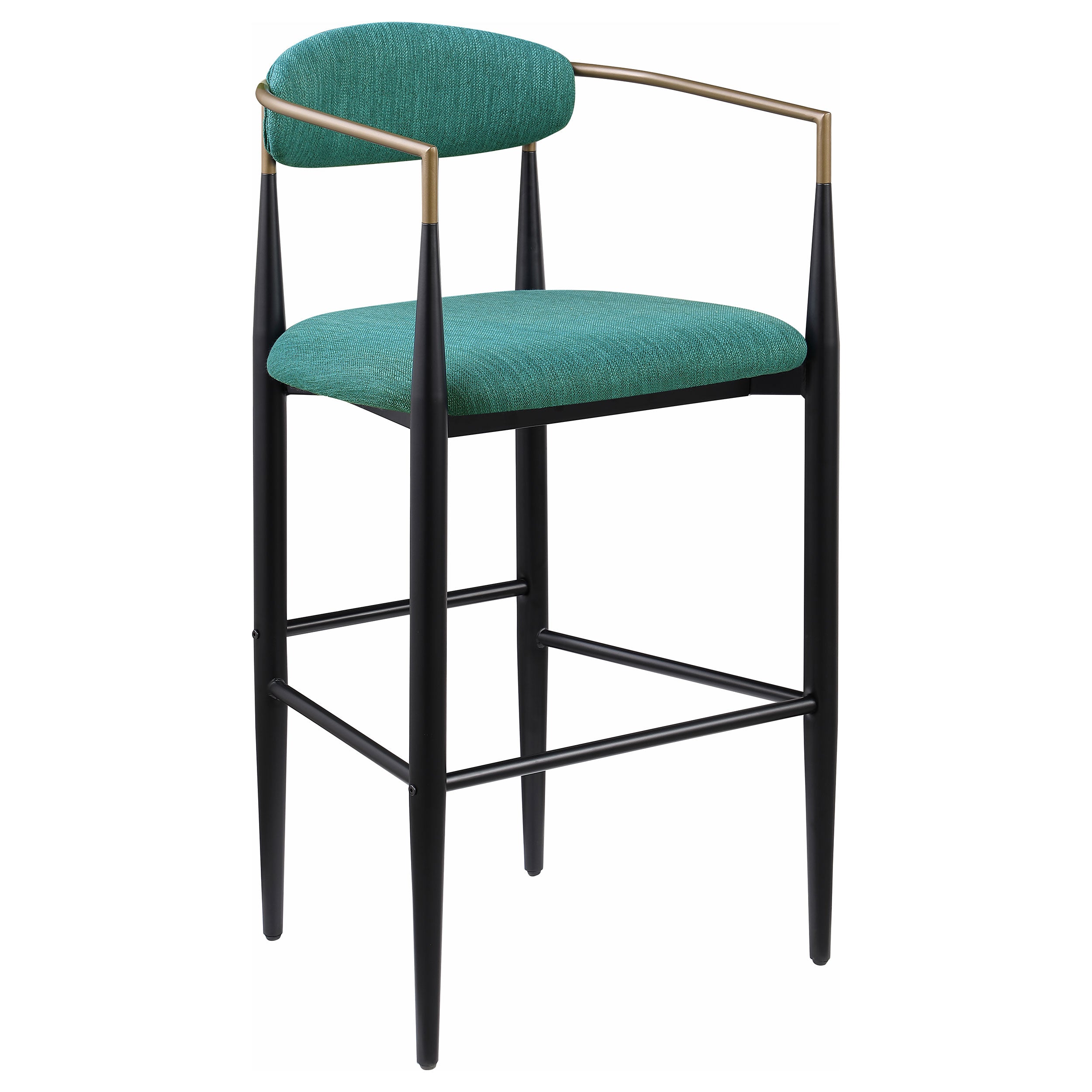 Tina Fabric Upholstered Bar Chair Green (Set of 2)-