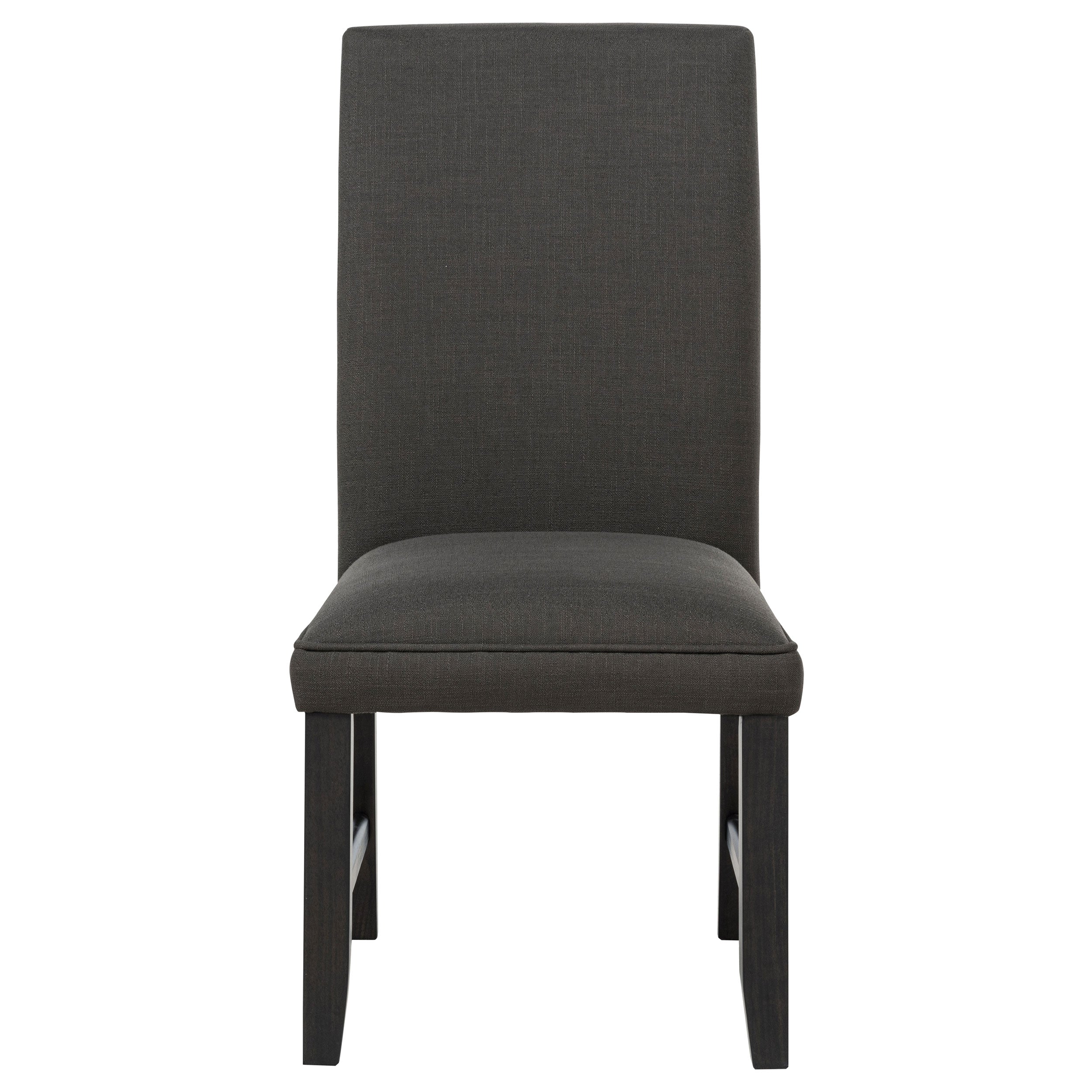 Berning Fabric Upholstered Parson Side Chair Charcoal Grey (Set of 2)-