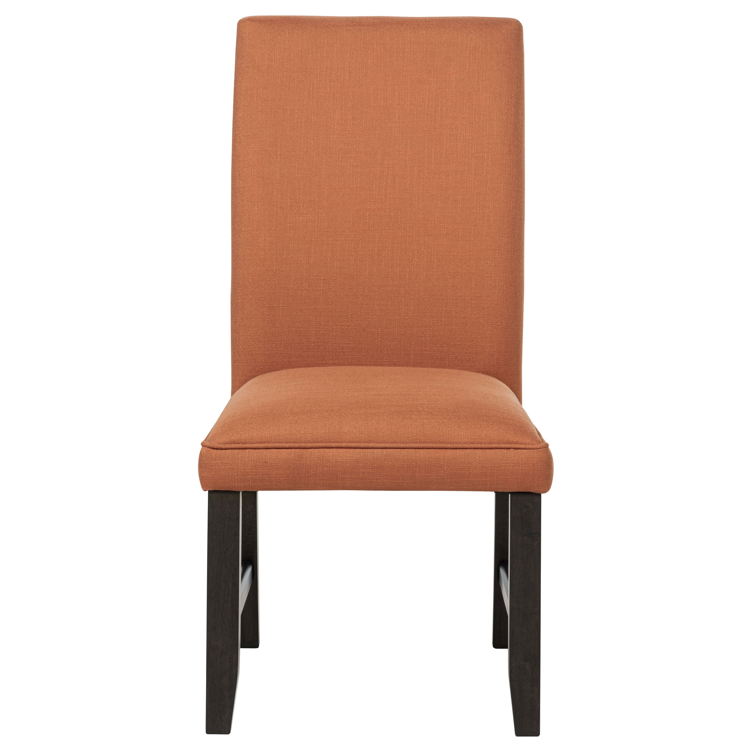 Berning Fabric Upholstered Parson Side Chair Salmon Orange (Set of 2)-