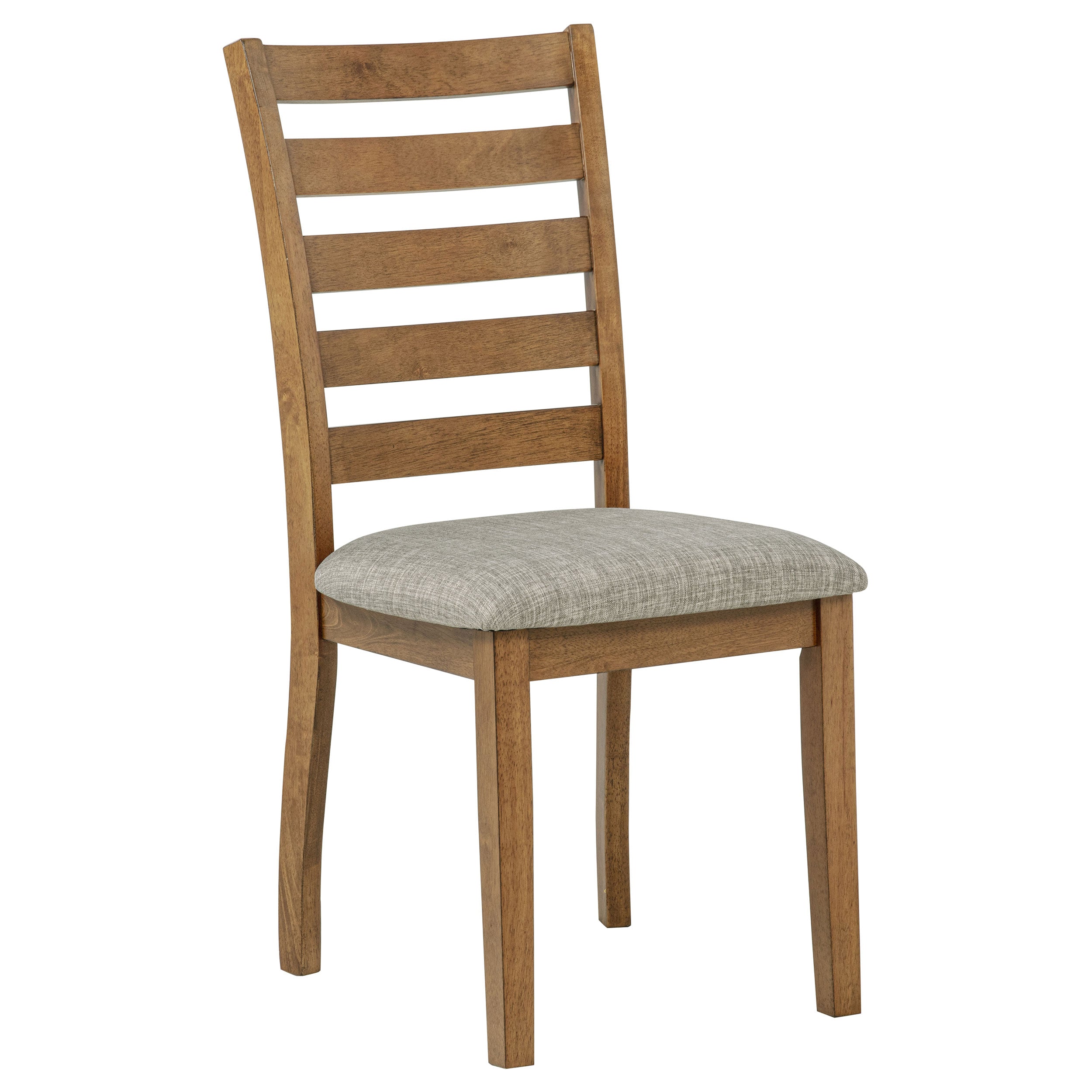 Atwood Wood Dining Side Chair Upholstered Seat Warm Brown-