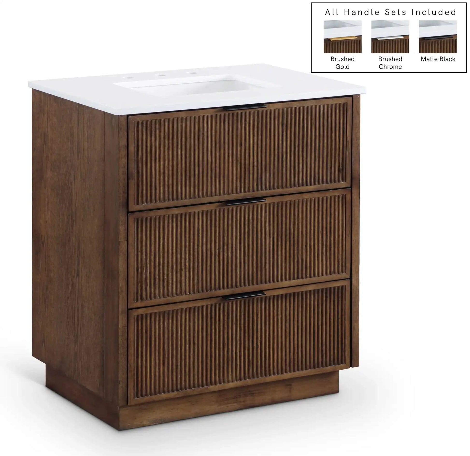 Willard - Engineered Stone And Solid Wood Bathroom Vanity - Best Buy Furniture