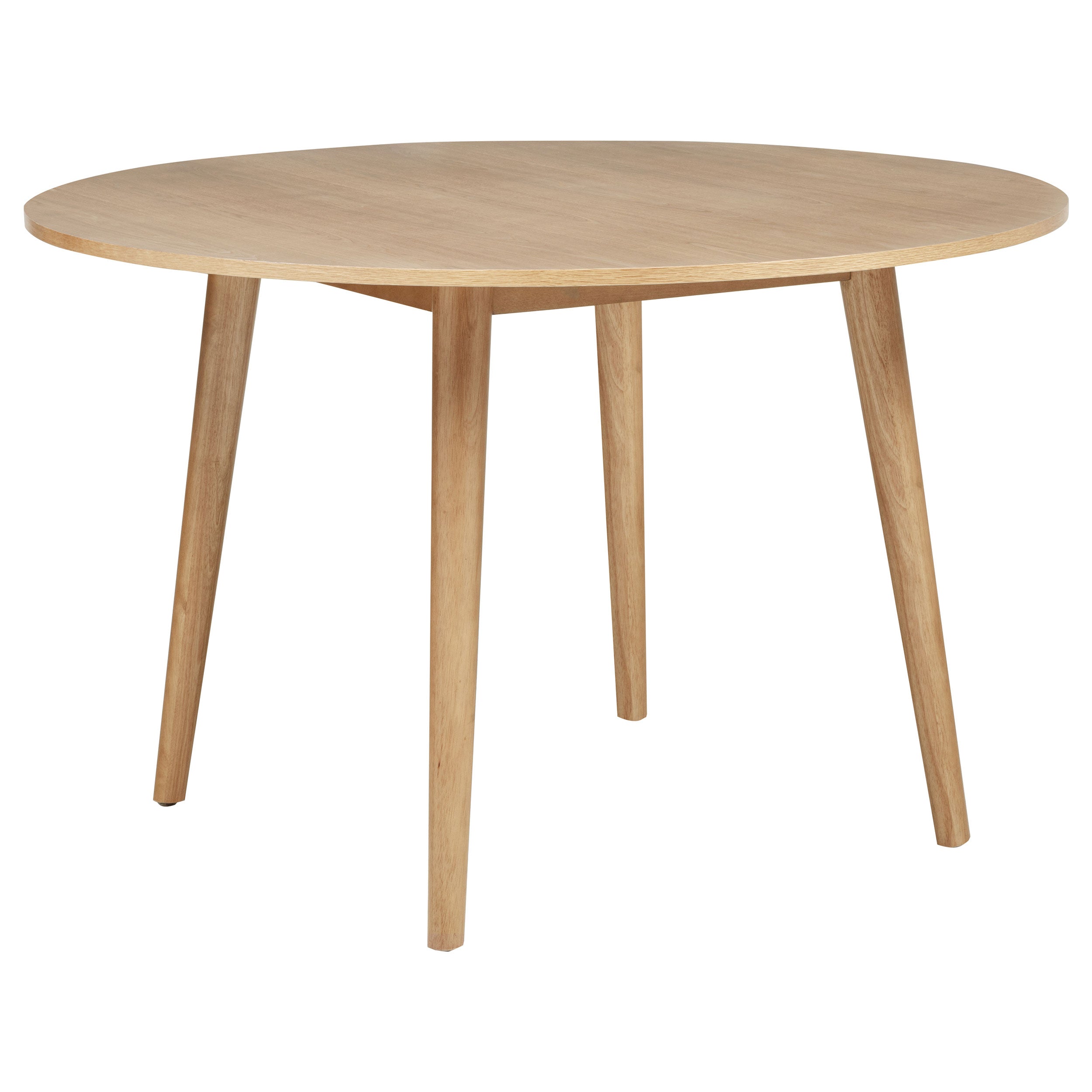 Andrews 5-piece Round Wood Dining Room Table Set Light Ash-