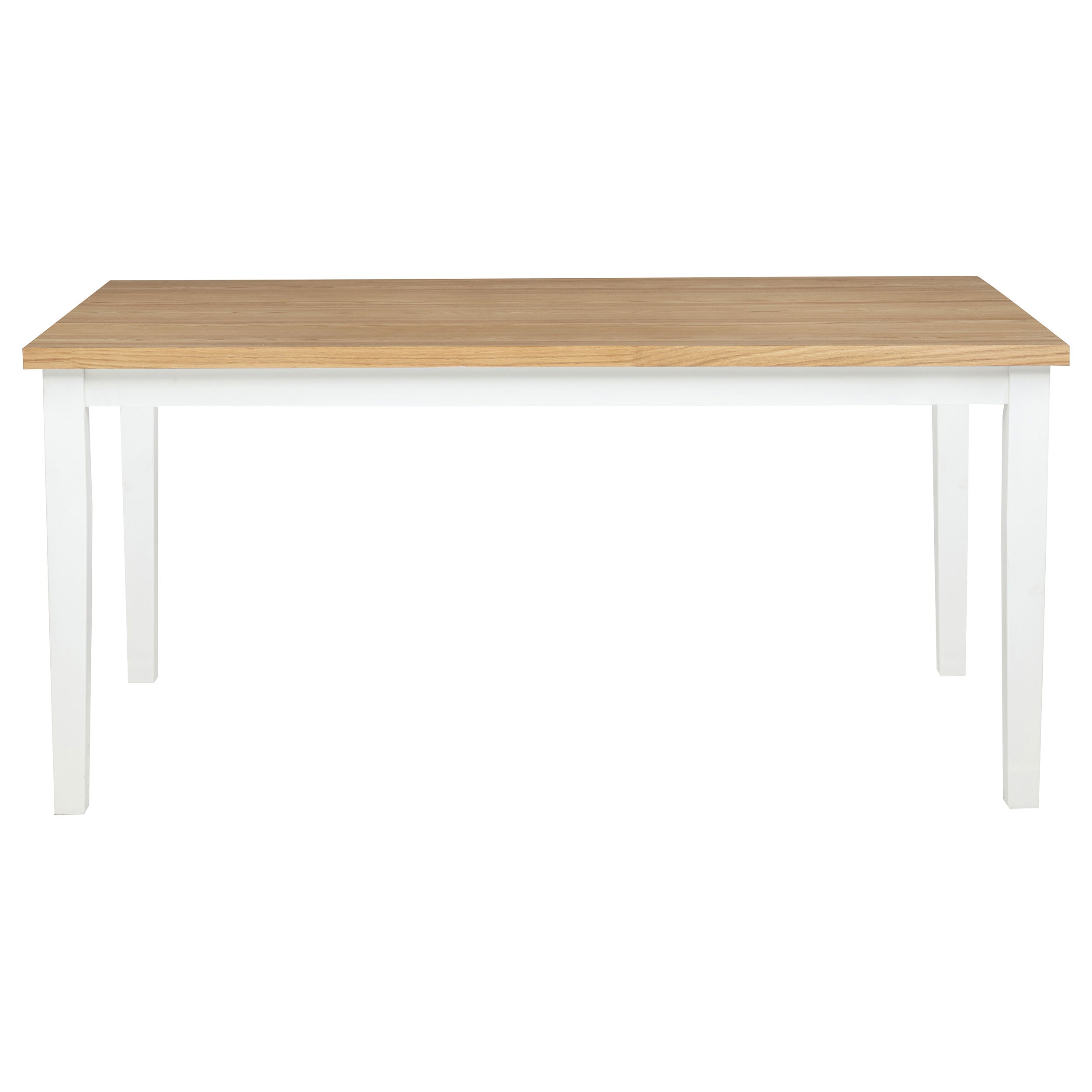 Andrews 66-inch Rectangular Dining Table Light Ash and White-