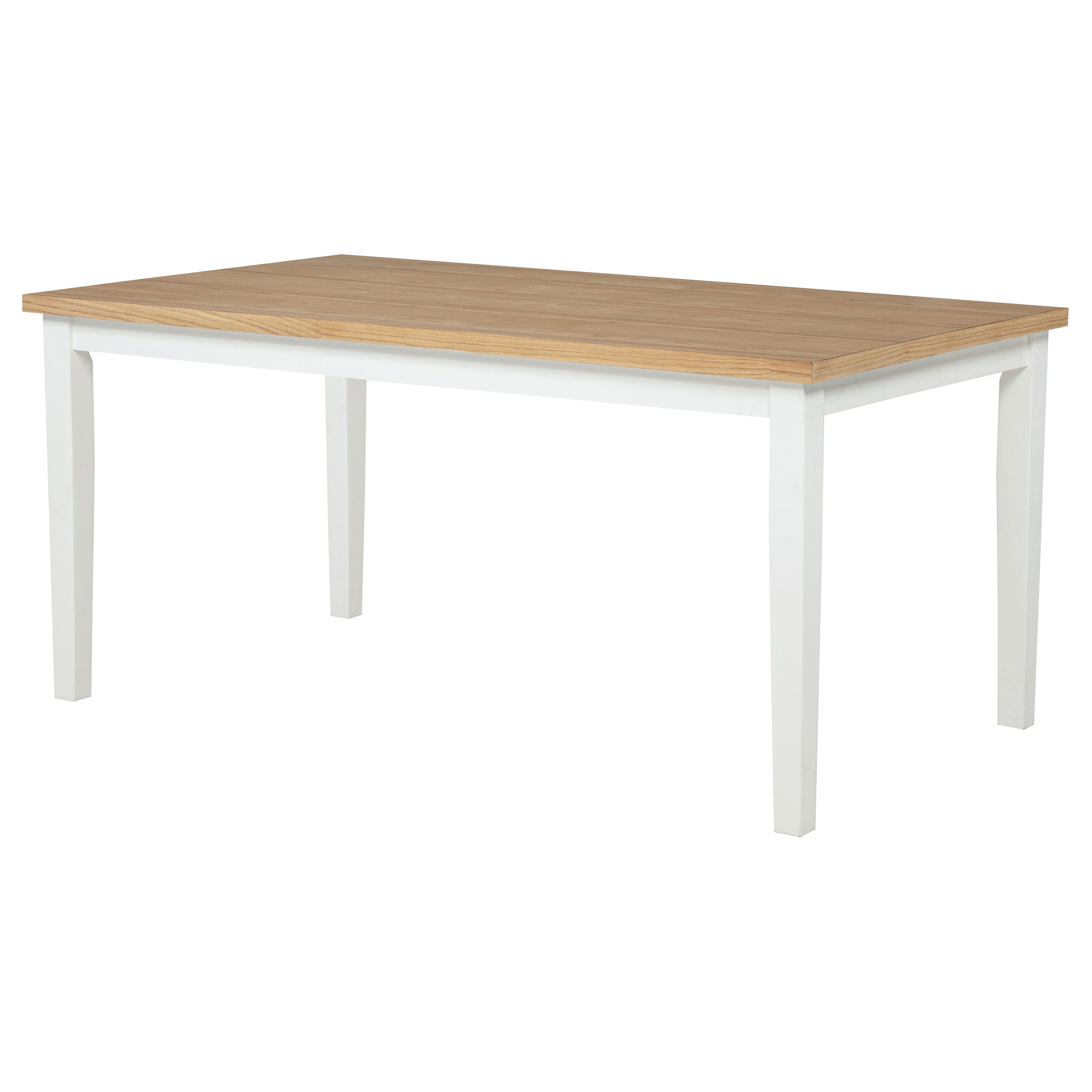 Andrews 66-inch Rectangular Dining Table Light Ash and White-