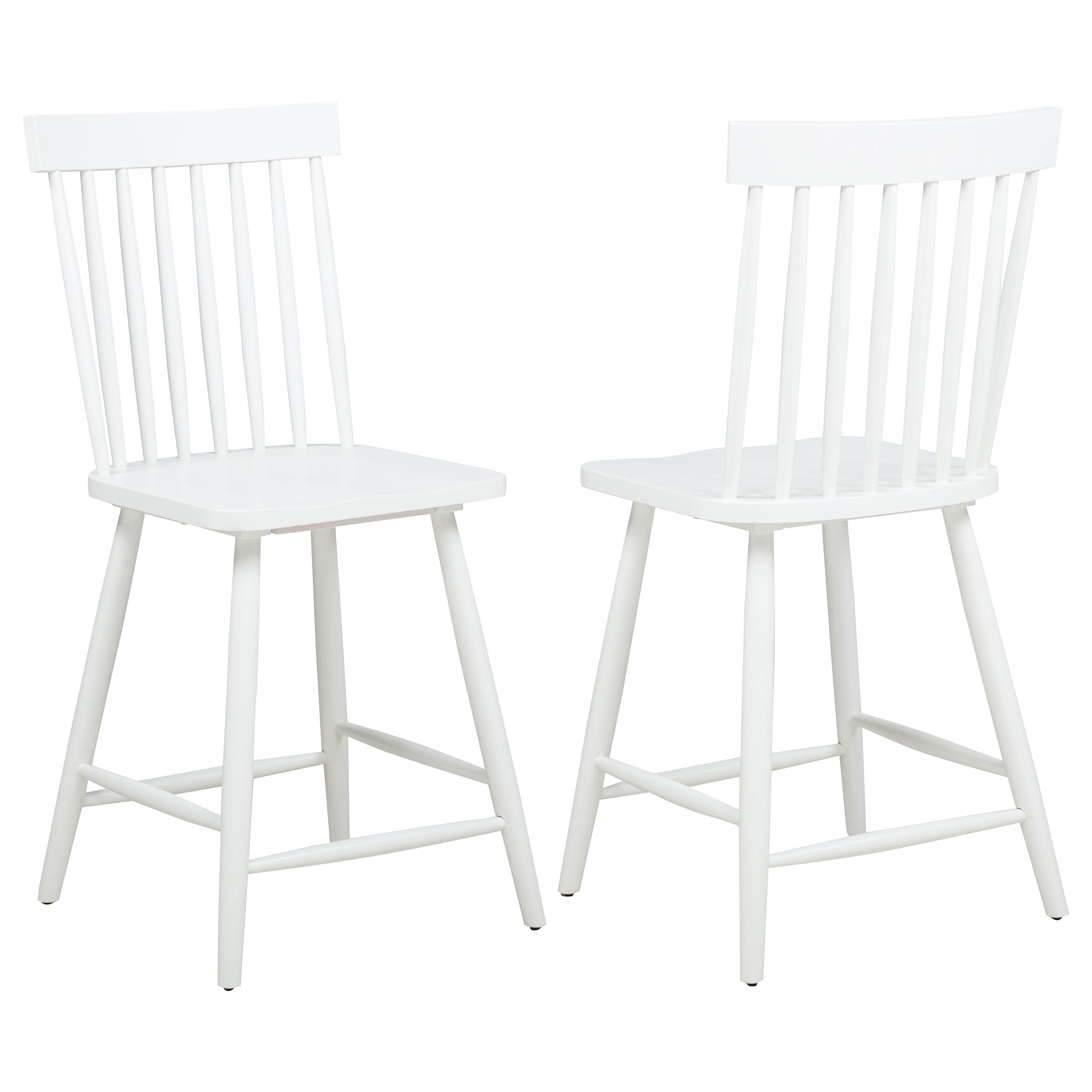 Andrews Windsor Counter Height Dining Side Chair White (Set of 2)-