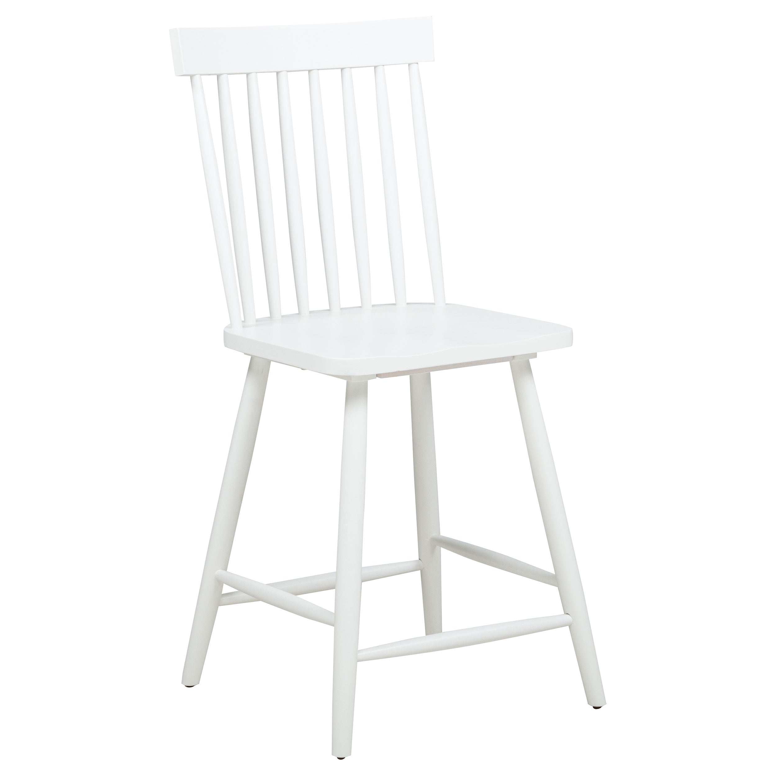 Andrews Windsor Counter Height Dining Side Chair White (Set of 2)-
