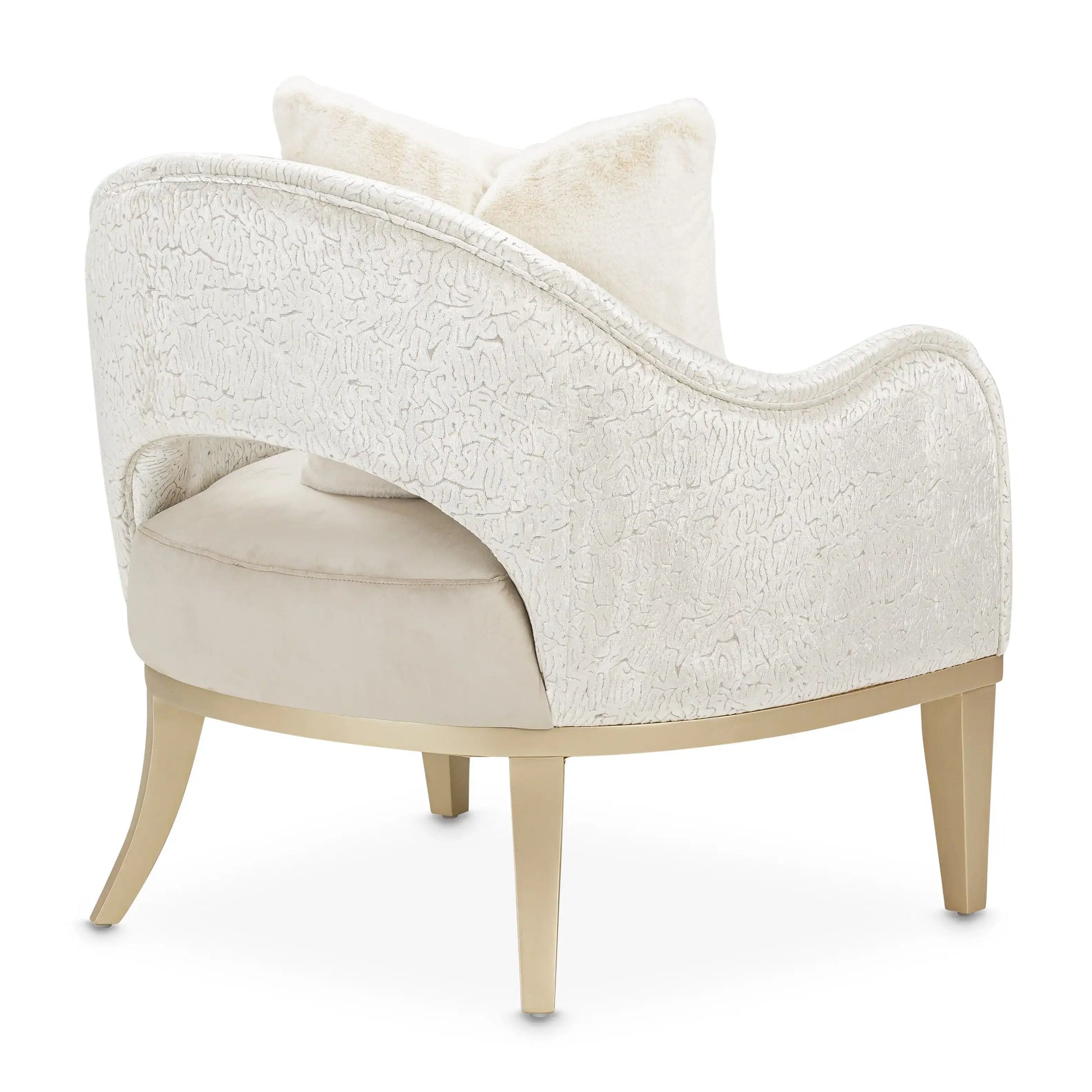 Yvette - Accent Chair - Porcini / Medium Champagne - Best Buy Furniture