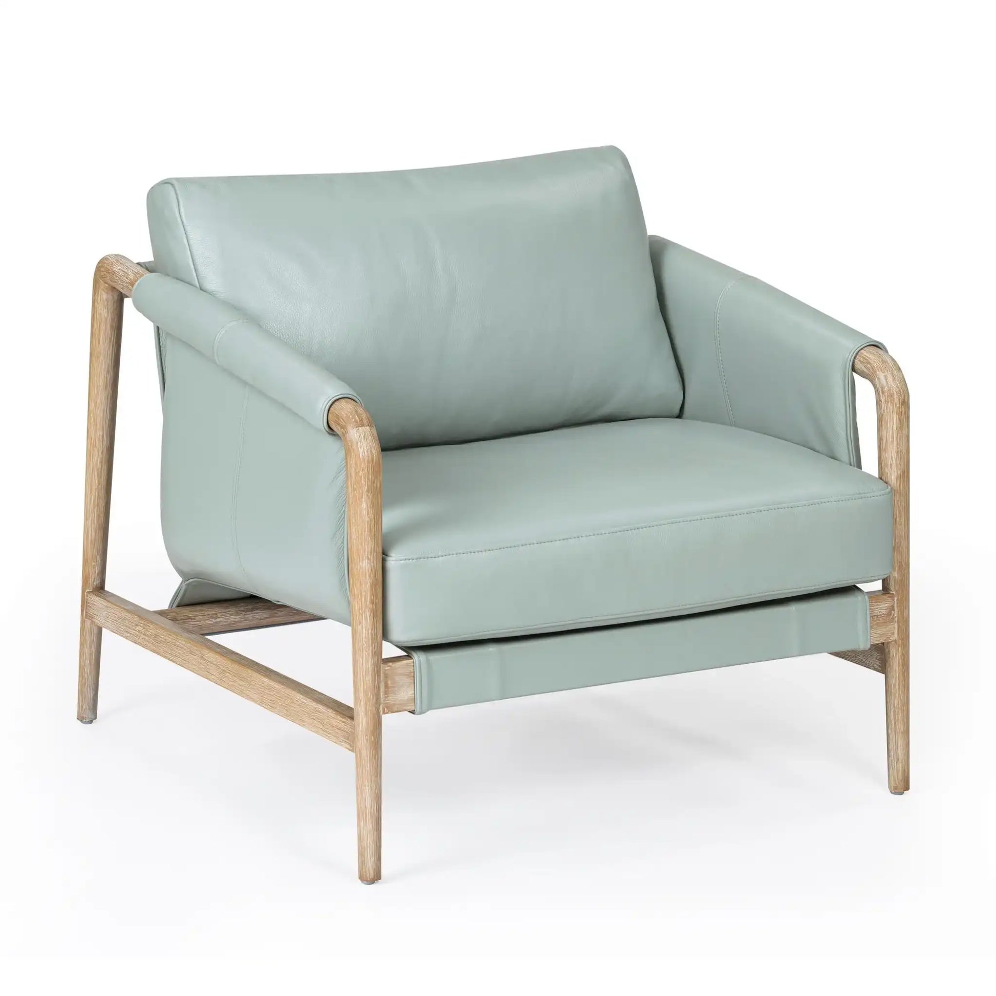 Chakka - Genuine Leather Accent Chair - Best Buy Furniture