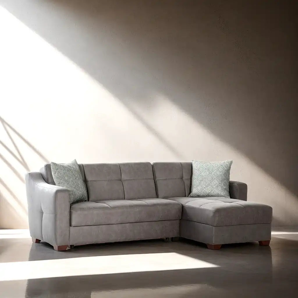 TAHOE Convertible Sectional Sofa with Reversible Chaise & Storage – 102” Wide, Modern & Space-Saving - Best Buy Furniture