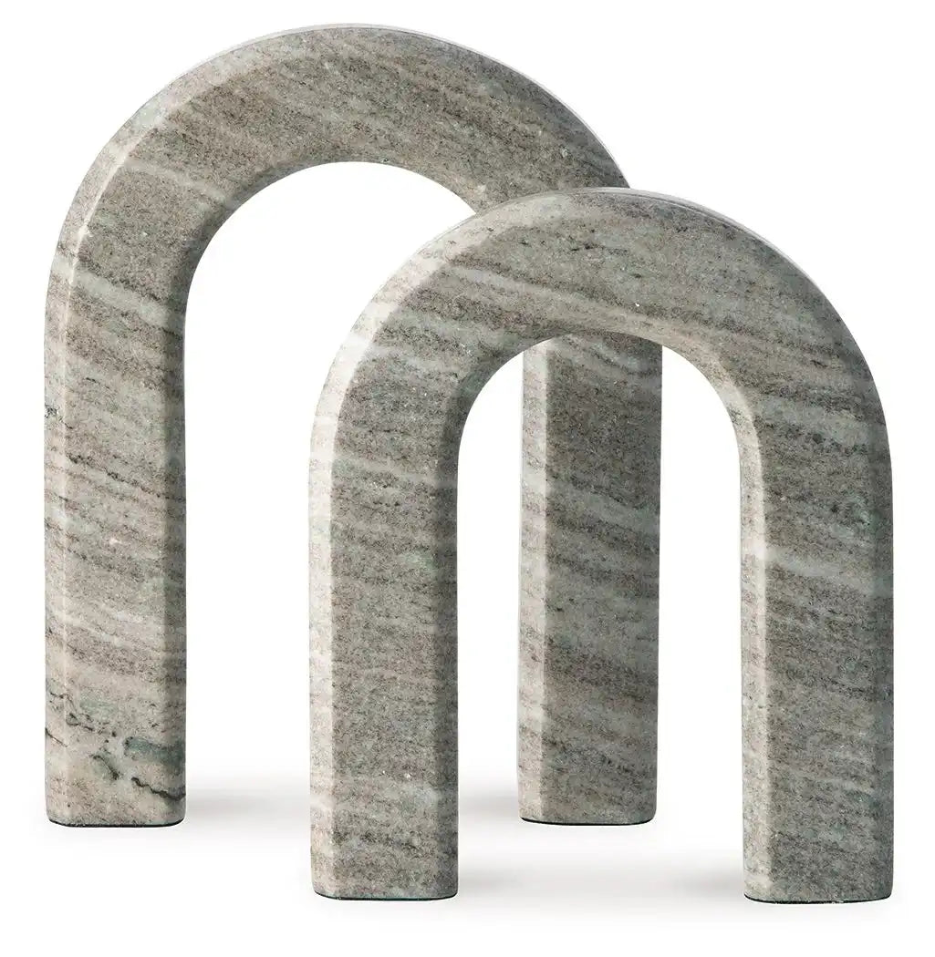 Keithton - Sculpture Set (Set of 2) - Taupe - Best Buy Furniture