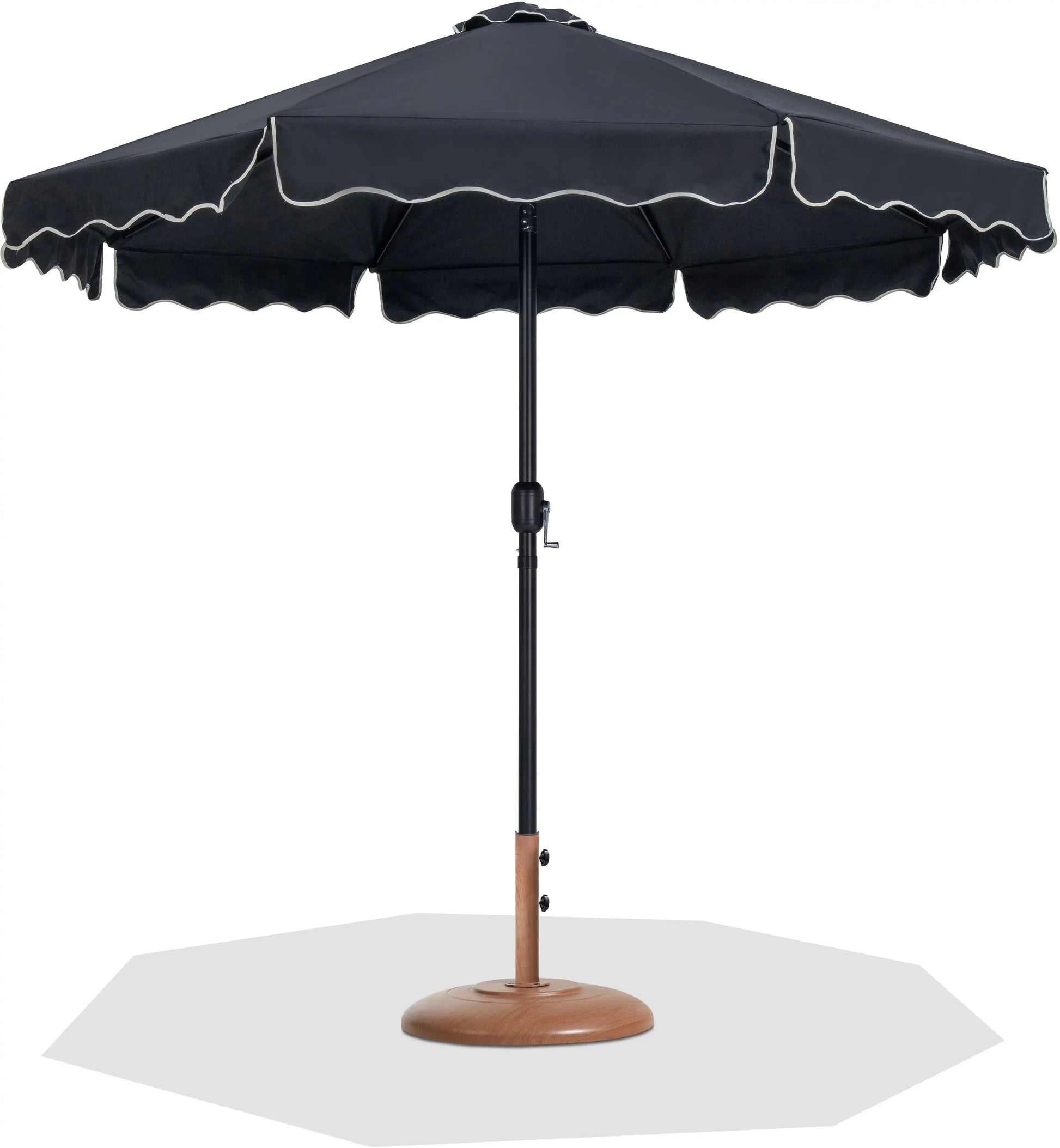 Amalfi - Patio Umbrella - Light Brown Base / Black Pole - Best Buy Furniture