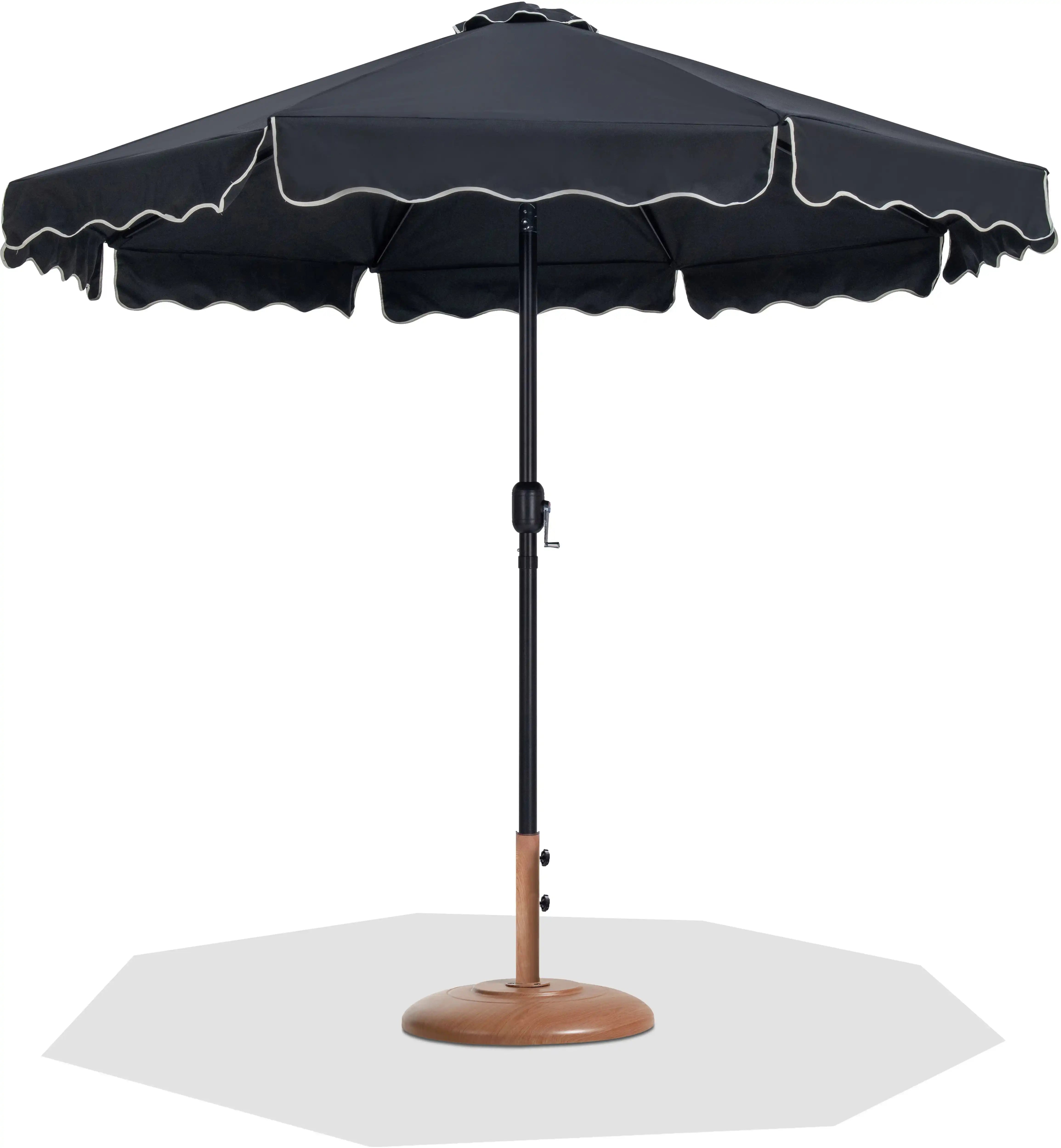 Amalfi - Patio Umbrella - Light Brown Base / Black Pole - Best Buy Furniture