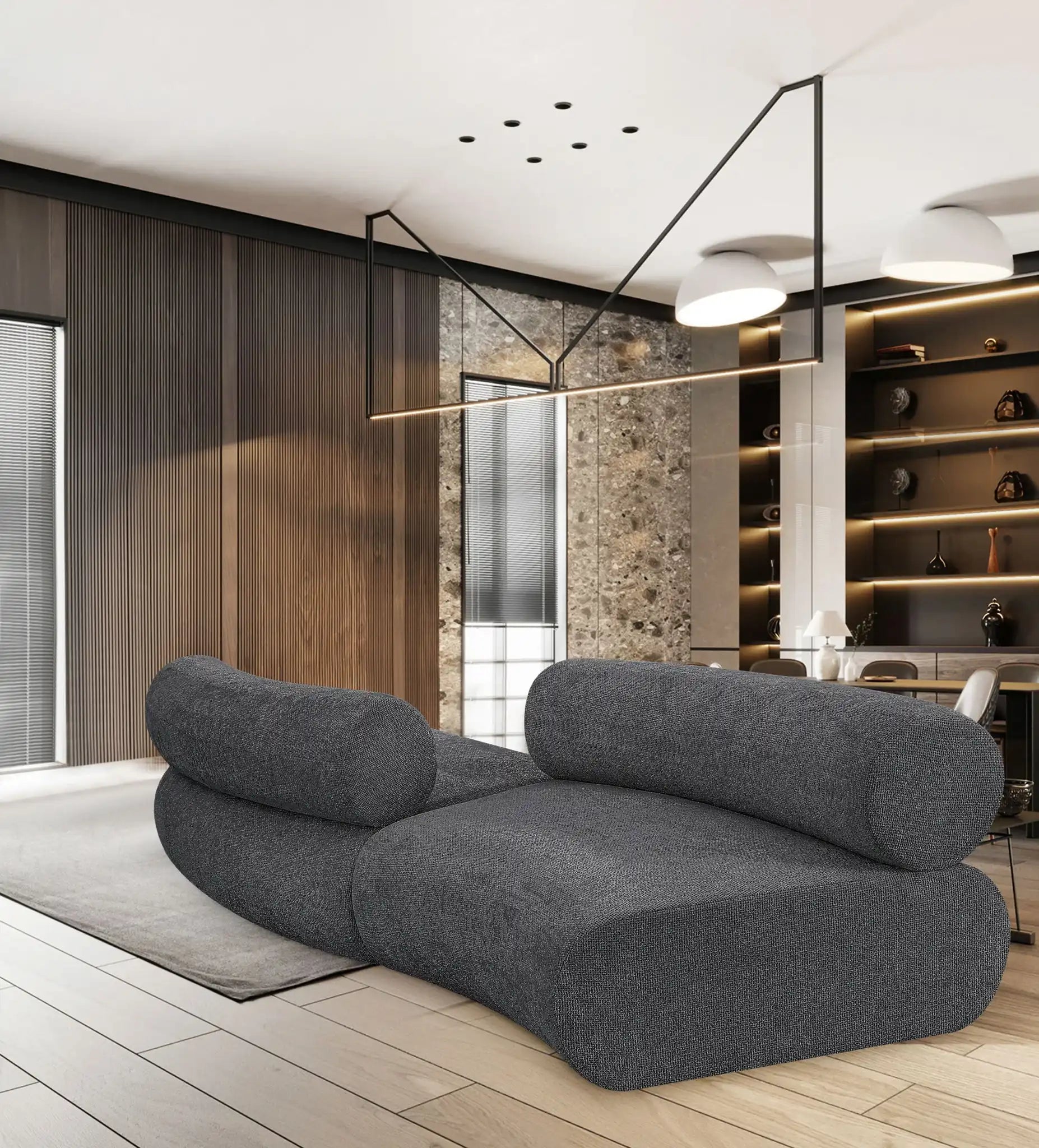Bale - 2 Piece Curved Modular Sofa