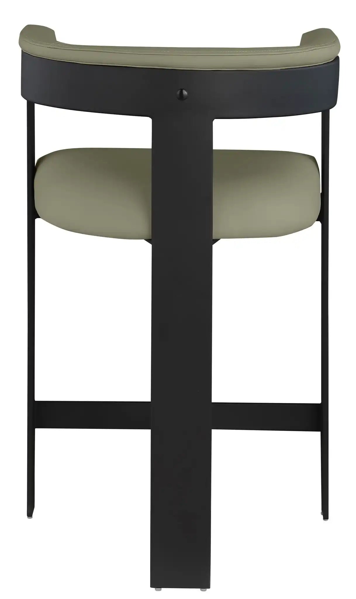 Romeo - Faux Leather Counter Stool With Black Base (Set of 2)