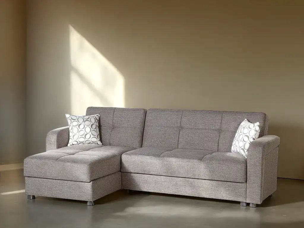 Vision 2-Piece L-Shaped Sleeper Sectional Sofa – 102” Wide, Reversible Chaise, Modern Comfort & Functionality - Best Buy Furniture