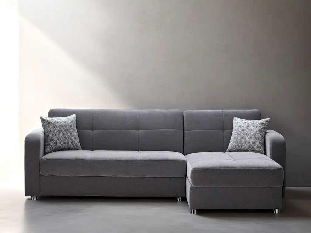 Vision 2-Piece L-Shaped Sleeper Sectional Sofa – 102” Wide, Reversible Chaise, Modern Comfort & Functionality - Best Buy Furniture