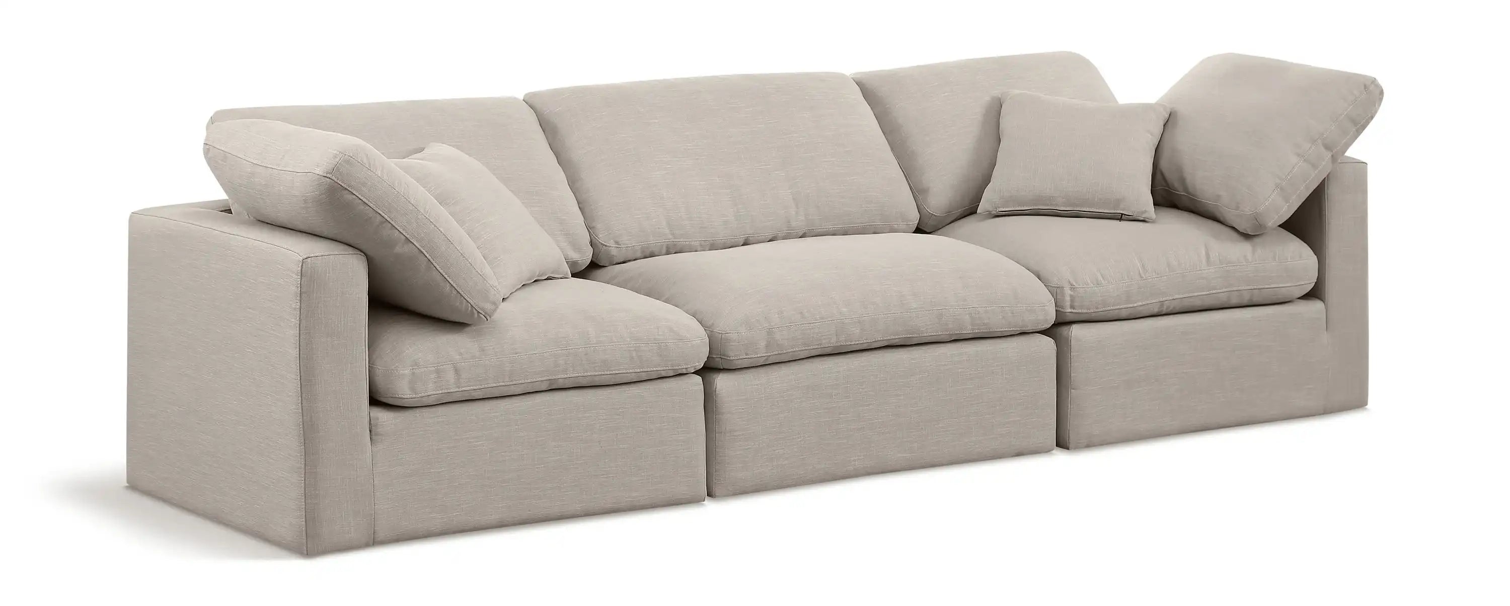 Indulge - Linen 3 Seat Modular Sofa - Best Buy Furniture