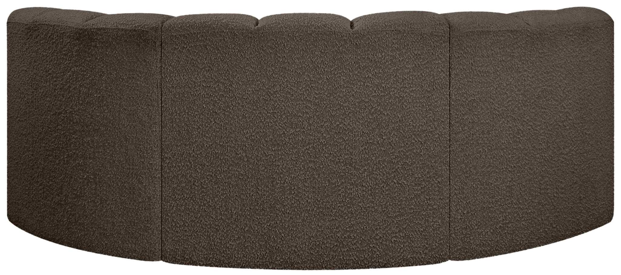 Arc - Boucle Fabric 3 Piece Modular U-Shaped Sofa