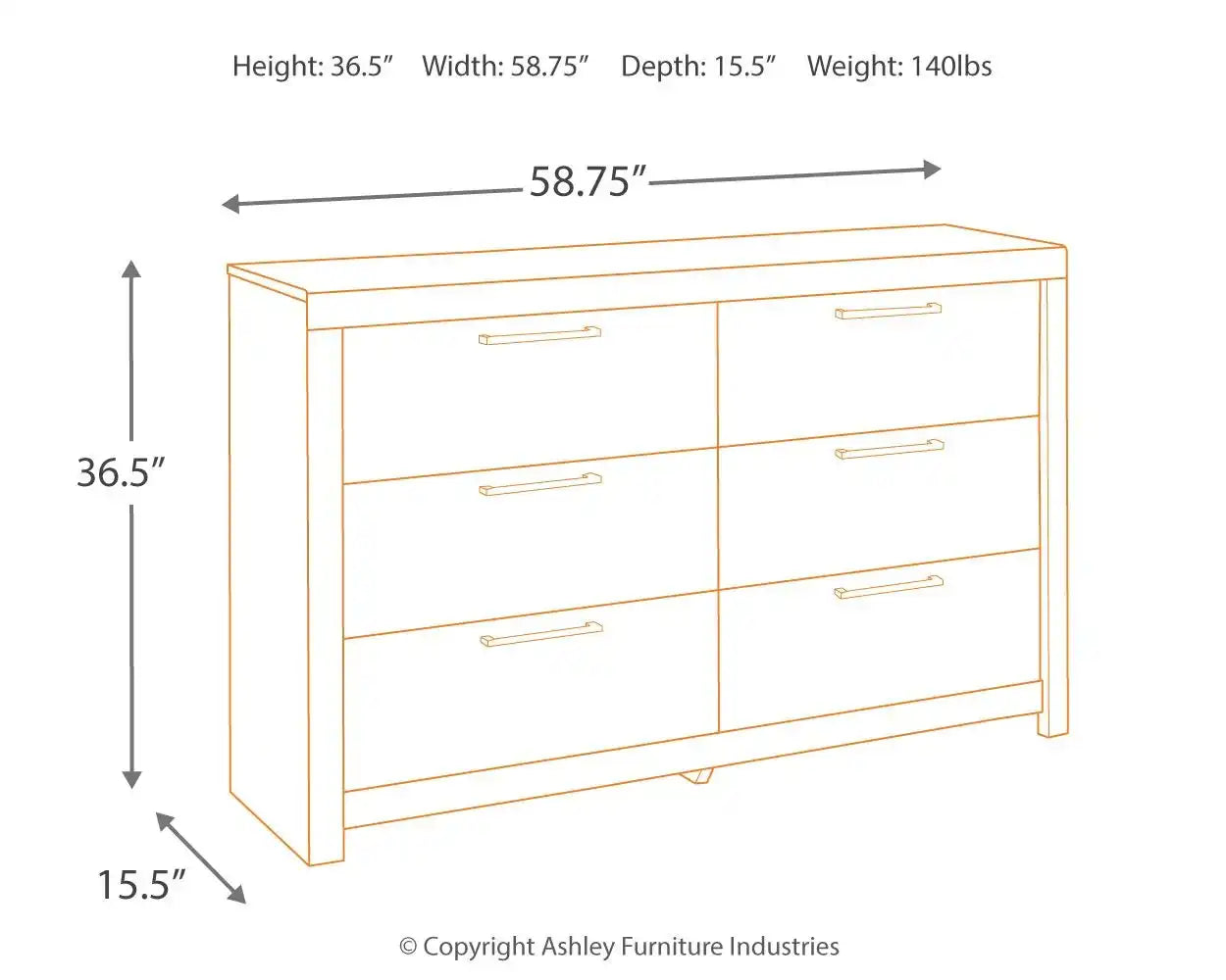 Derekson - Dresser, Mirror - Best Buy Furniture