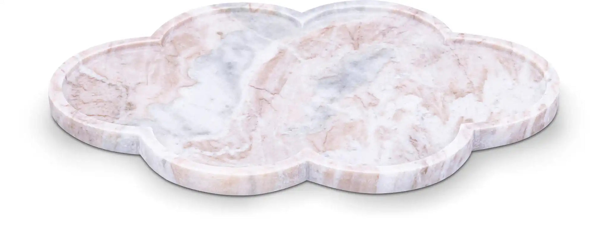 Rimini - Marble Clover Shaped Tray - Best Buy Furniture