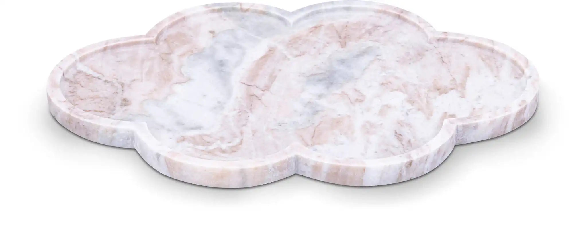 Rimini - Marble Clover Shaped Tray - Best Buy Furniture