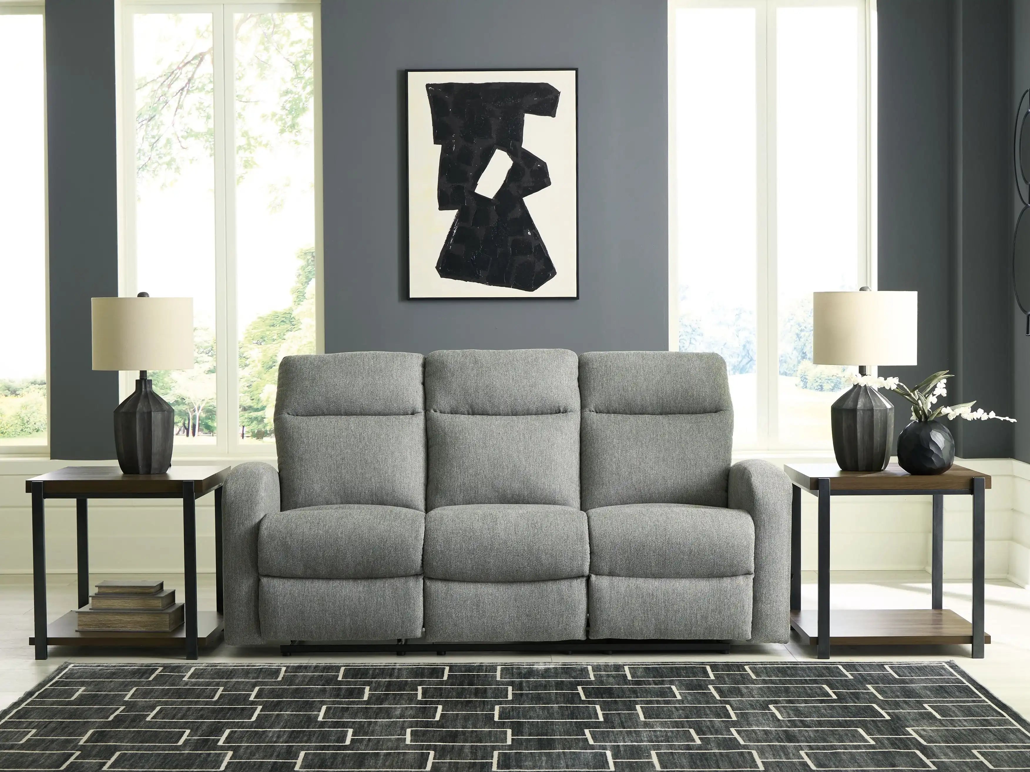 Gauntlet - Reclining Sofa - Sterling - Best Buy Furniture