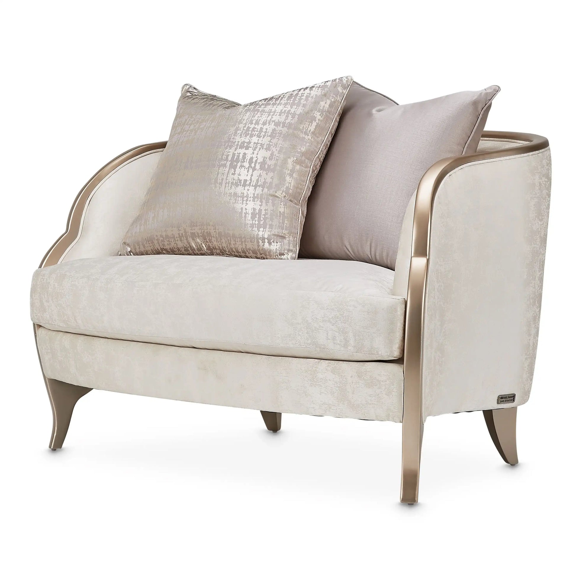 Malibu Crest - Chair And Half - Cloud White/Chardonnay - Best Buy Furniture