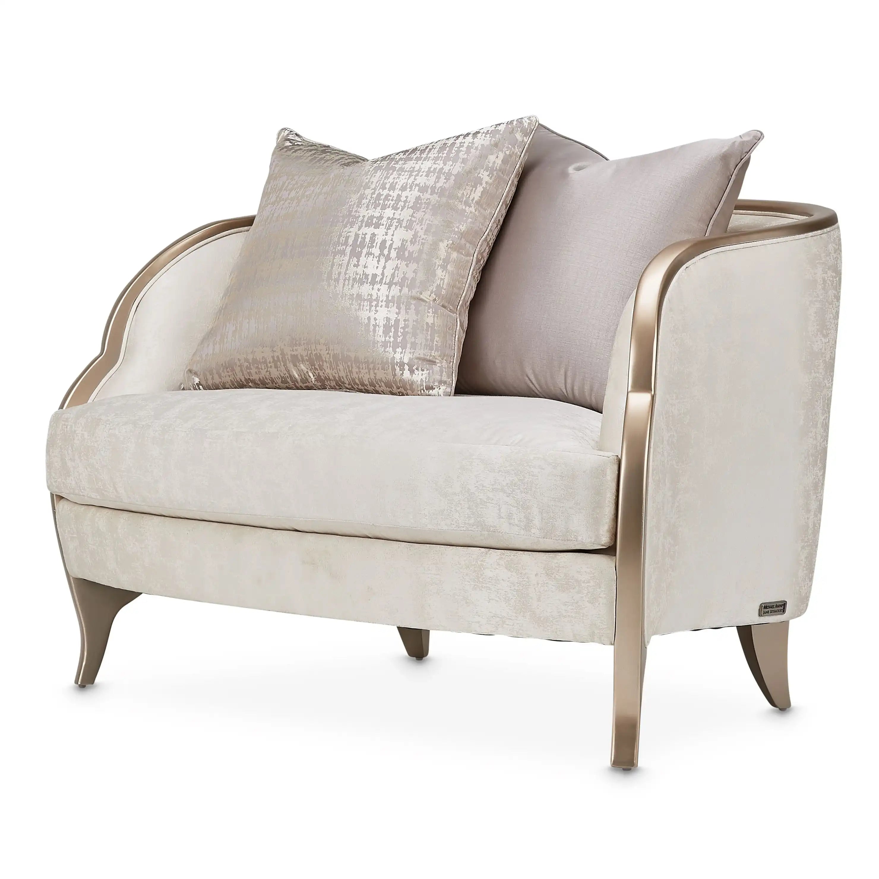 Malibu Crest - Chair And Half - Cloud White/Chardonnay - Best Buy Furniture