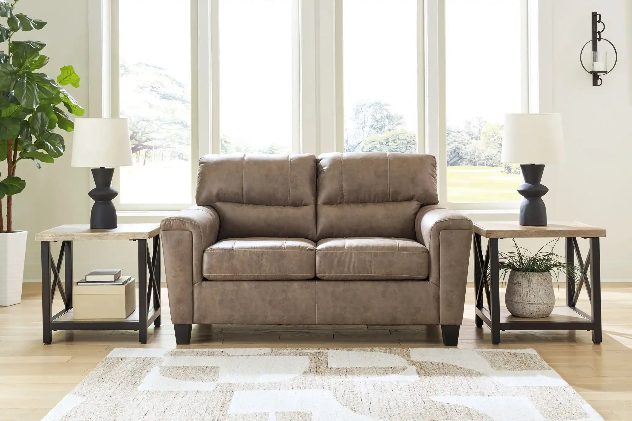 Navi - Loveseat - Fossil - Best Buy Furniture
