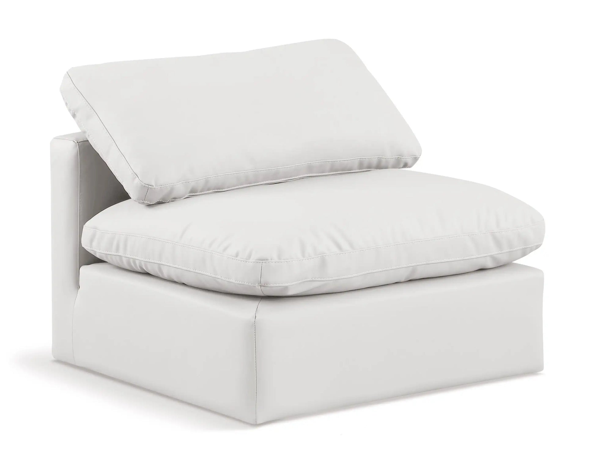 Indulge - Faux Leather Armless Chair - Best Buy Furniture