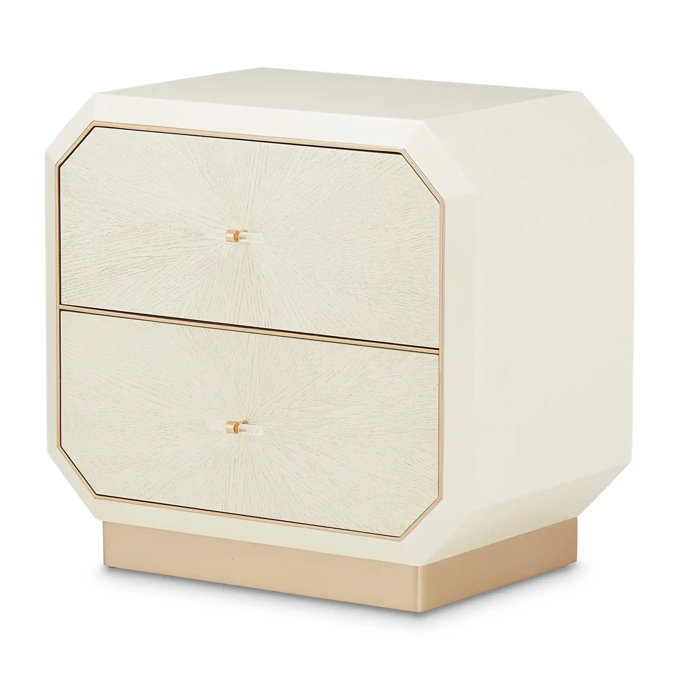 La Rachelle - 2-Drawer Nightstand - Champagne - Best Buy Furniture