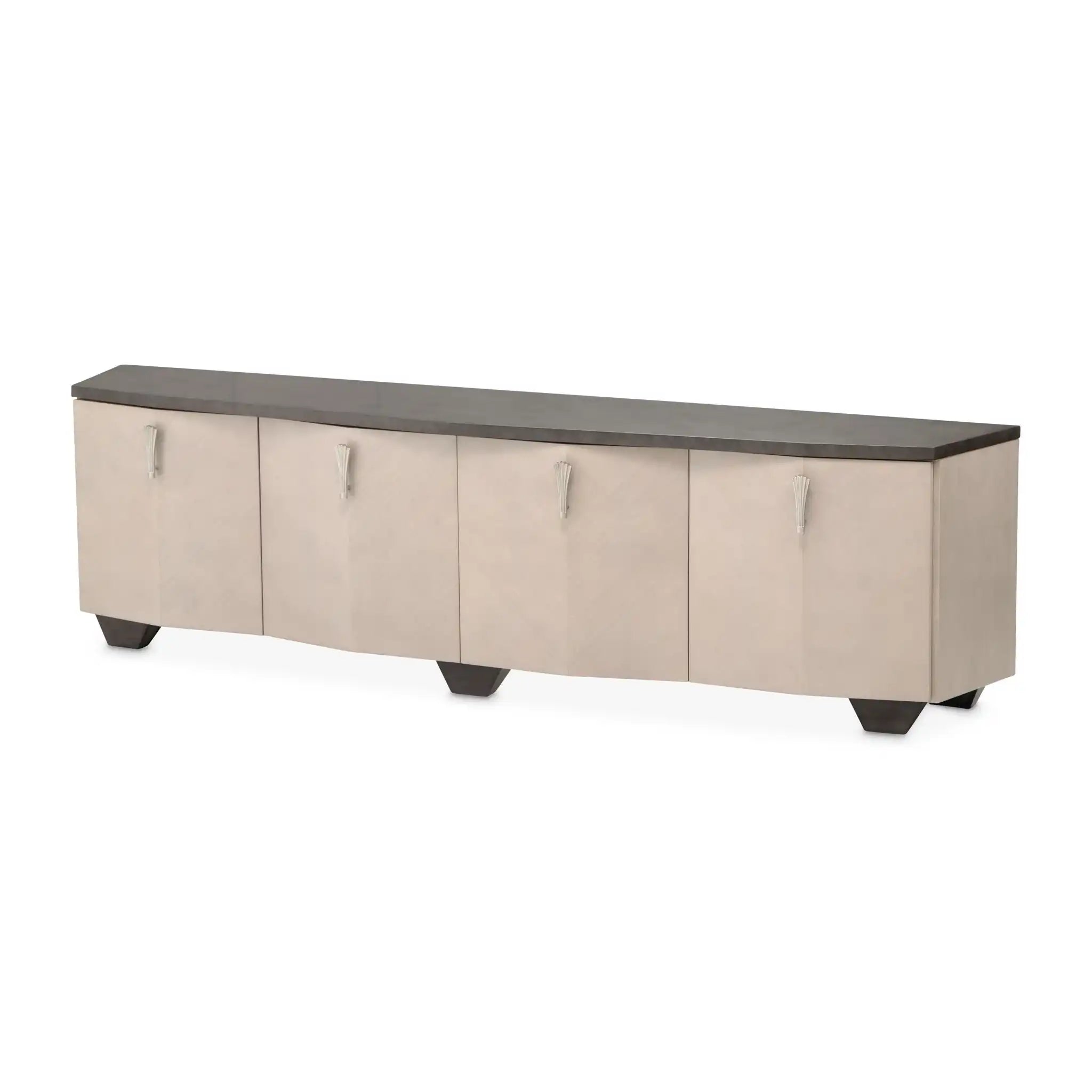 Fantosini - Media Cabinet - Silver Mist - Best Buy Furniture