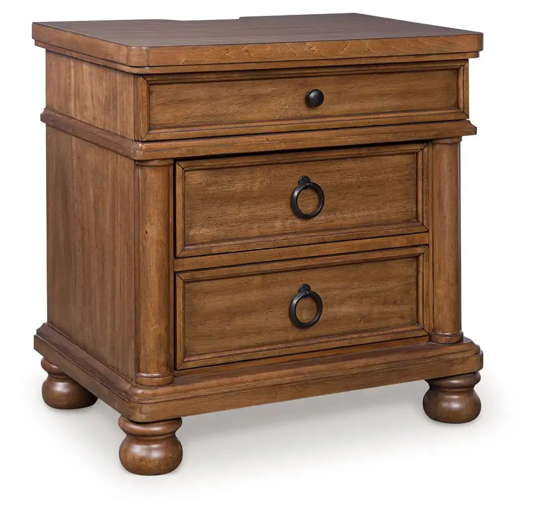 Rowlenstown - Three Drawer Night Stand - Best Buy Furniture