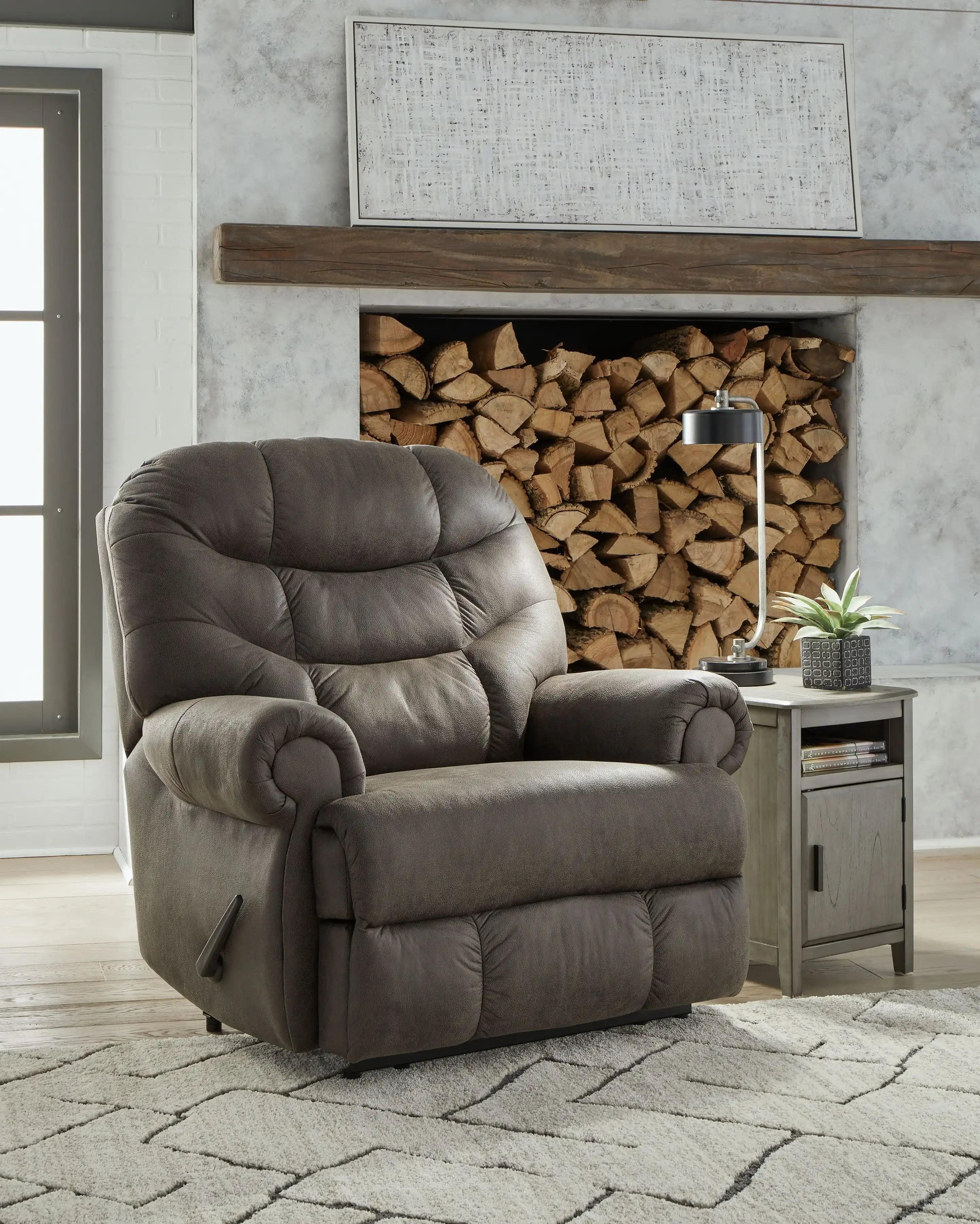 Camera Time - Zero Wall Recliner - Gunmetal - Best Buy Furniture