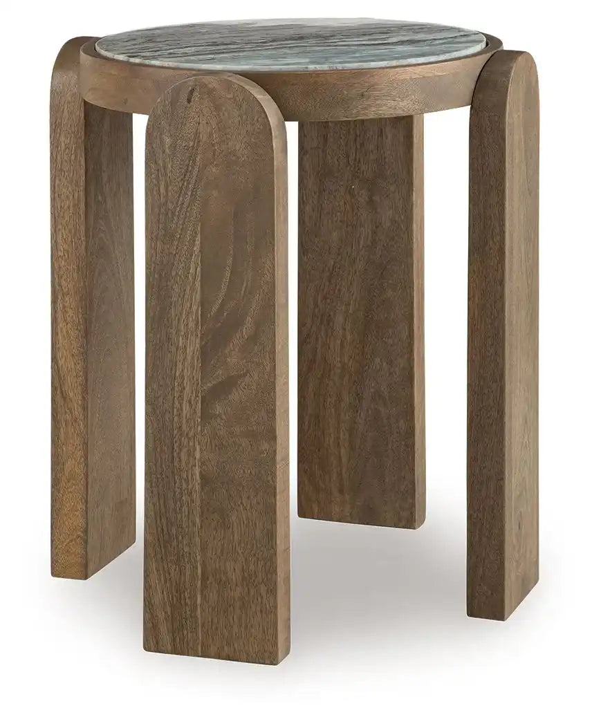 Gavrilley - Accent Table - Gray / White / Brown - Best Buy Furniture