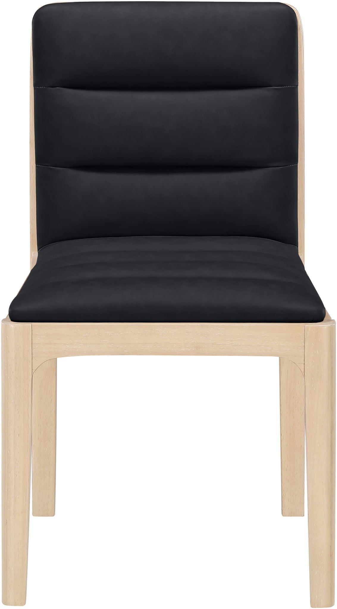 Ellis - Vegan Leather Upholstered Dining Chair (Set of 2) - Natural Base