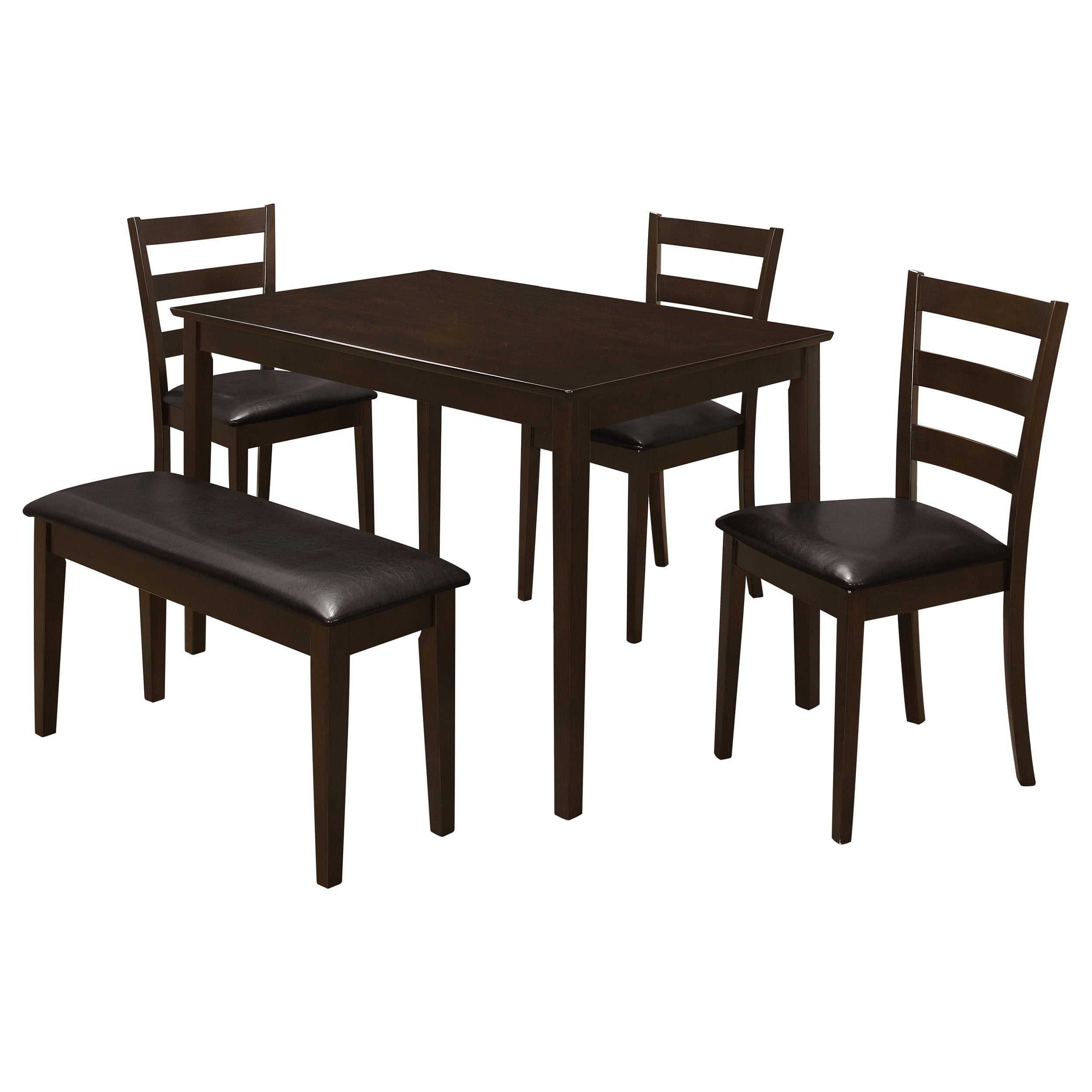 Guillen 5-piece Rectangular Dining Table Set Cappuccino-CoasterEveryday